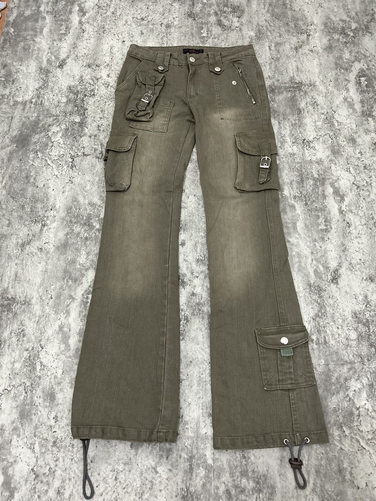 If Six Was Nine Japanese Brand Diva Multipocket Boot Cut cargo pans Size US 28 / EU 44 - 3 Thumbnail