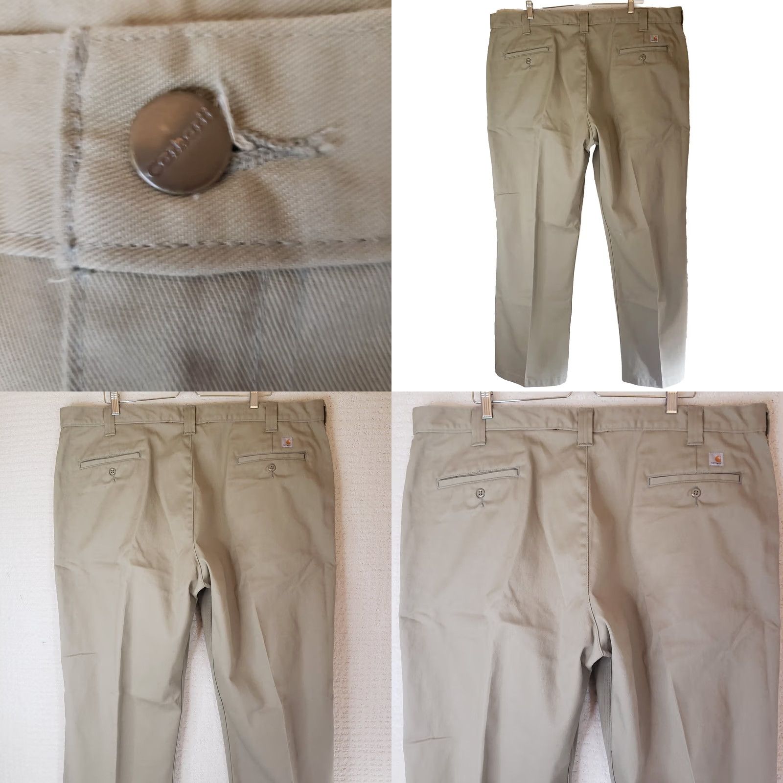 Carhartt Carhartt B290 KHI Khaki Twill Work Relaxed Fit Pant - 44 Size - Beige Size US 44 / EU 60 - 8 Thumbnail