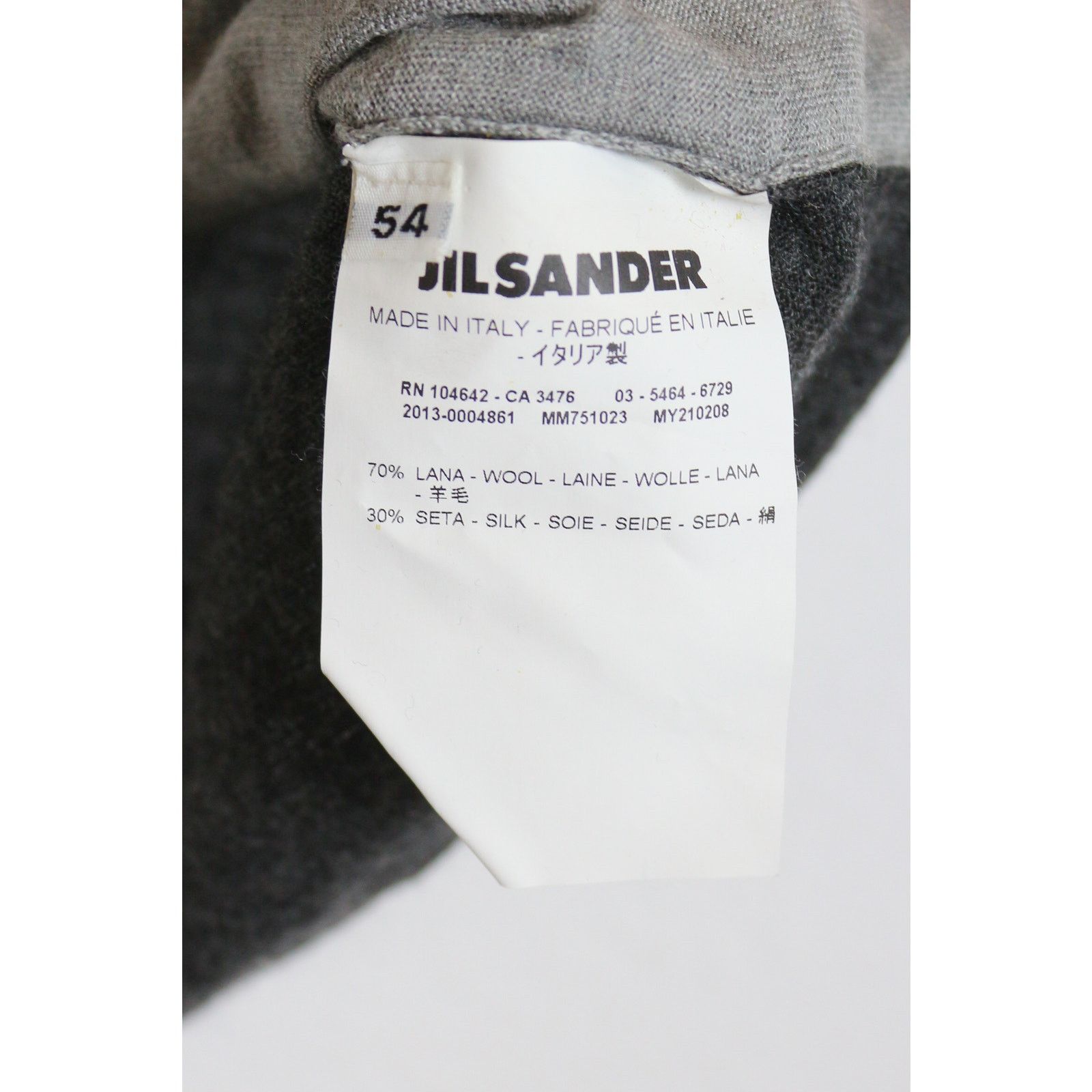 Jil Sander Archive Jil Sander by Raf Simons Wool Silk Tee T-shirt Size US L / EU 52-54 / 3 - 4 Thumbnail