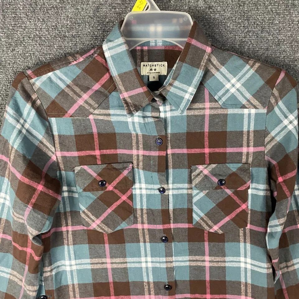 Other Matchstick Flannel Women's Button Up 100% Cotton S Size S / US 4 / IT 40 - 2 Thumbnail