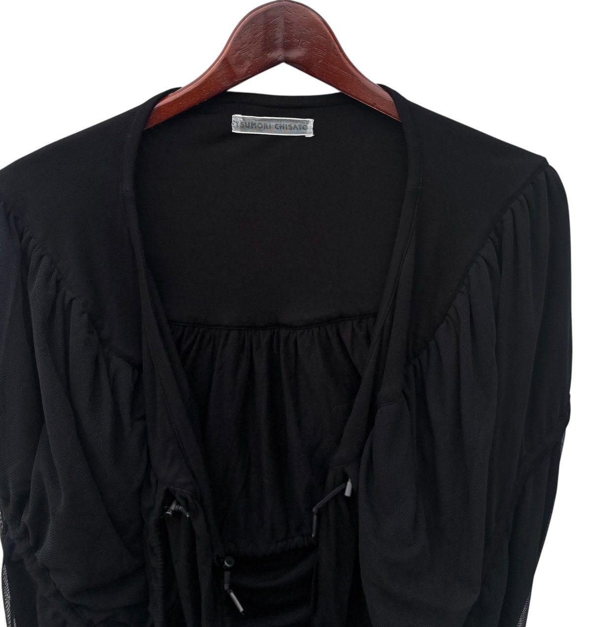Tsumori Chisato Tsumori Chisato Black Top Rayon Miyake Blouse Size M / US 6-8 / IT 42-44 - 3 Thumbnail