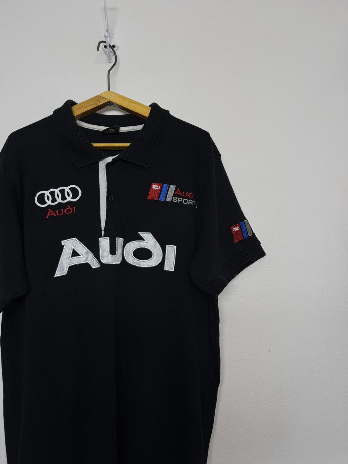 Audi Vintage Y2k Racing Polo Audi T-Shirt 00’s Size US L / EU 52-54 / 3 - 6 Thumbnail