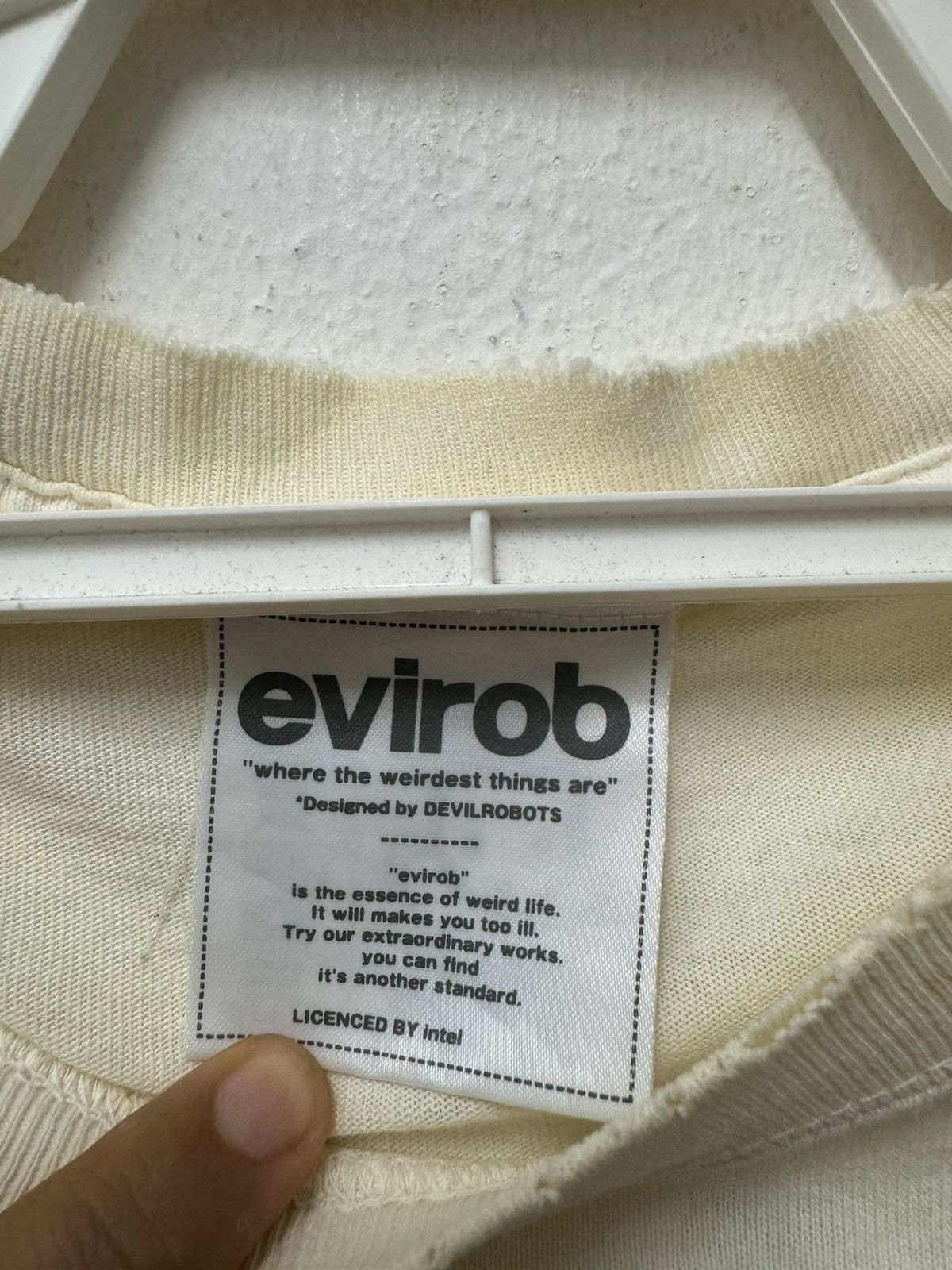Japanese Brand × Vintage Vintage Evirob Robot Japanase Sweet Sarcasm Tee long Sleeve Size US L / EU 52-54 / 3 - 5 Thumbnail