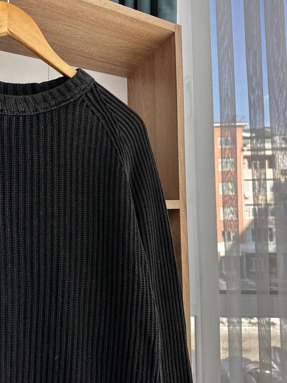 Vintage Diesel Style Ribbed Knit Japanese Gradient Sweater