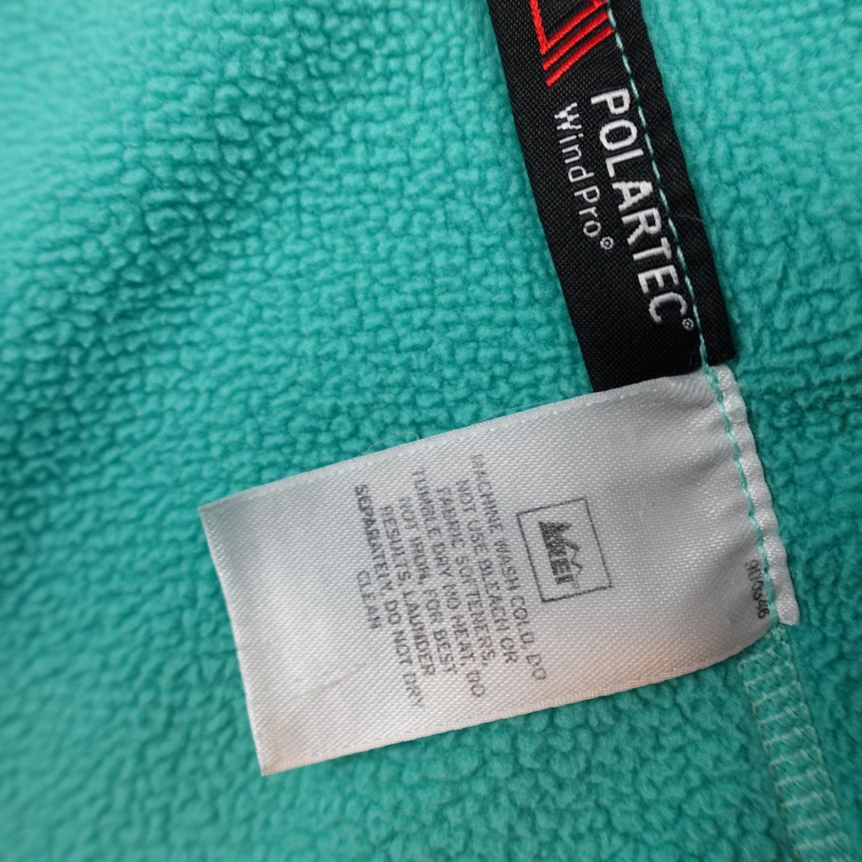 Vintage REI Jacket Womens Small Teal Polartec Wind Pro Hooded Full Zip Fleece Jacket Size S / US 4 / IT 40 - 7 Thumbnail