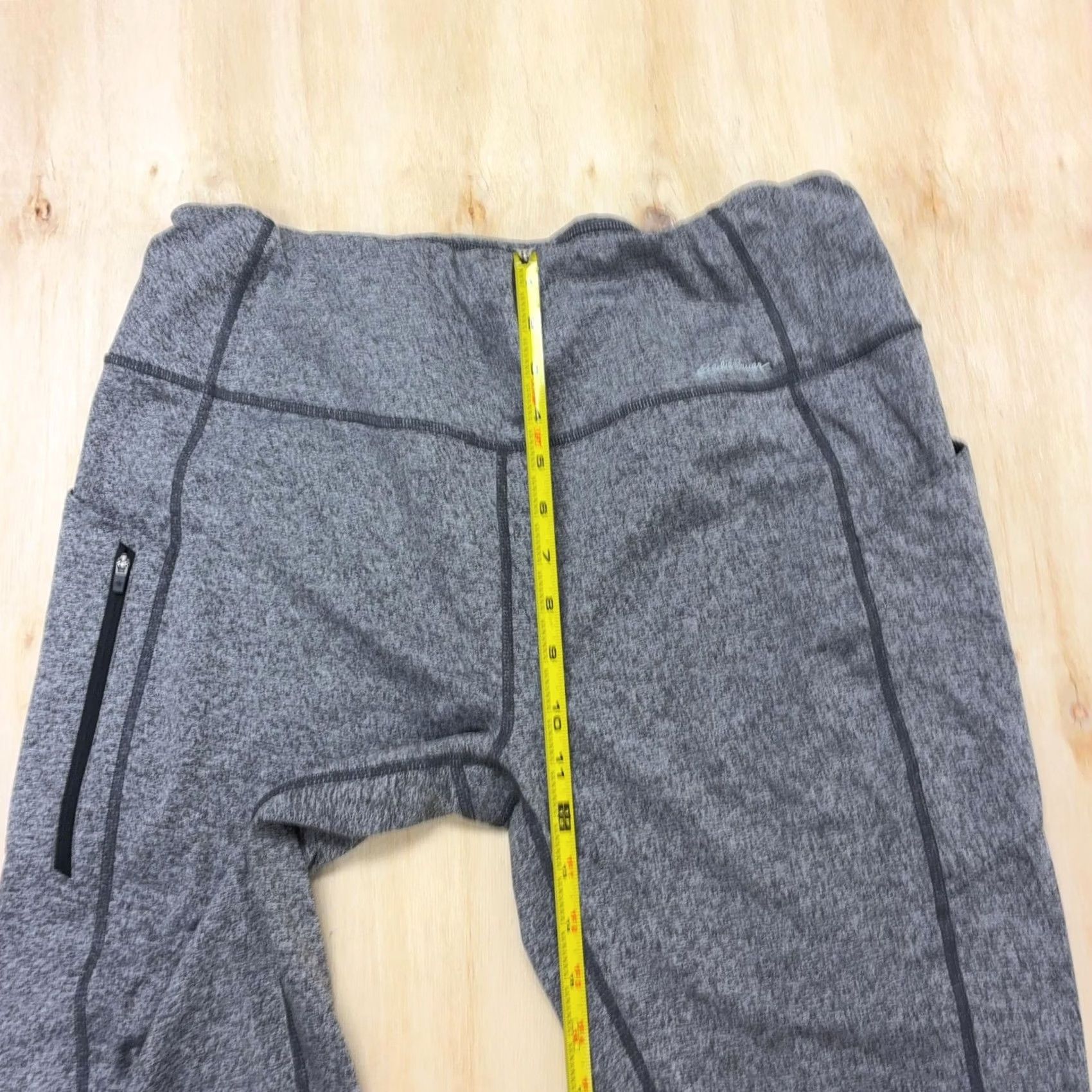 Eddie Bauer Eddie Bauer Leggings Womens XL Gray Ankle Knit Elastic Waist Zip Pocket Gym Size 40" / US 18 - 7 Thumbnail