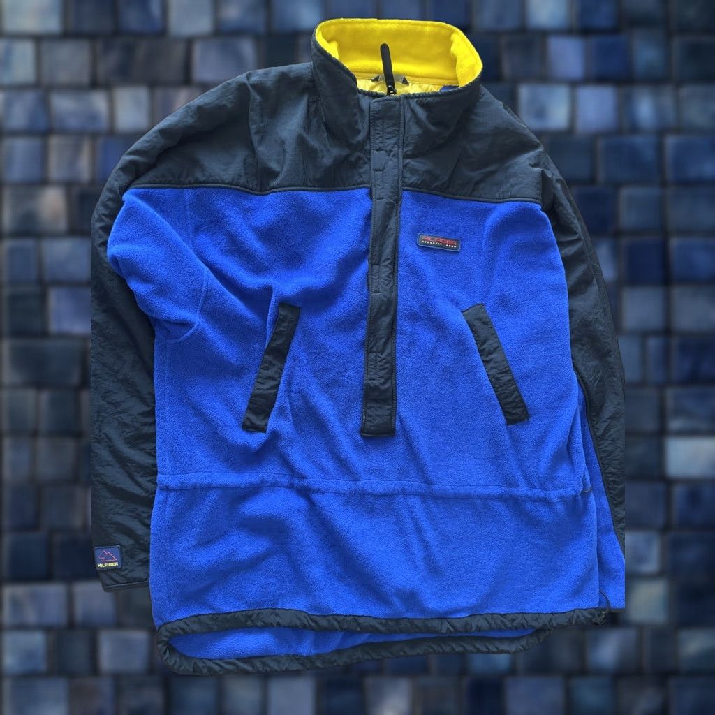 Tommy Hilfiger VINTAGE Tommy Hilfiger Parka Jacket Mens XL Blue Fleece Pile Zip Stand-Up Collar 80s 90s Retro Hip Hop Designer Casual Travel Workwear casual Size US XL / EU 56 / 4 - 1 Thumbnail