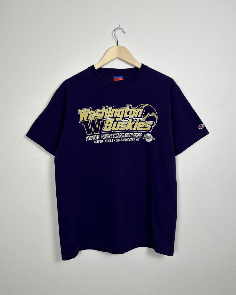 Champion 2009 Champion Washington Huskies Baseball T-Shirt - Large Size US L / EU 52-54 / 3 - 2 Thumbnail