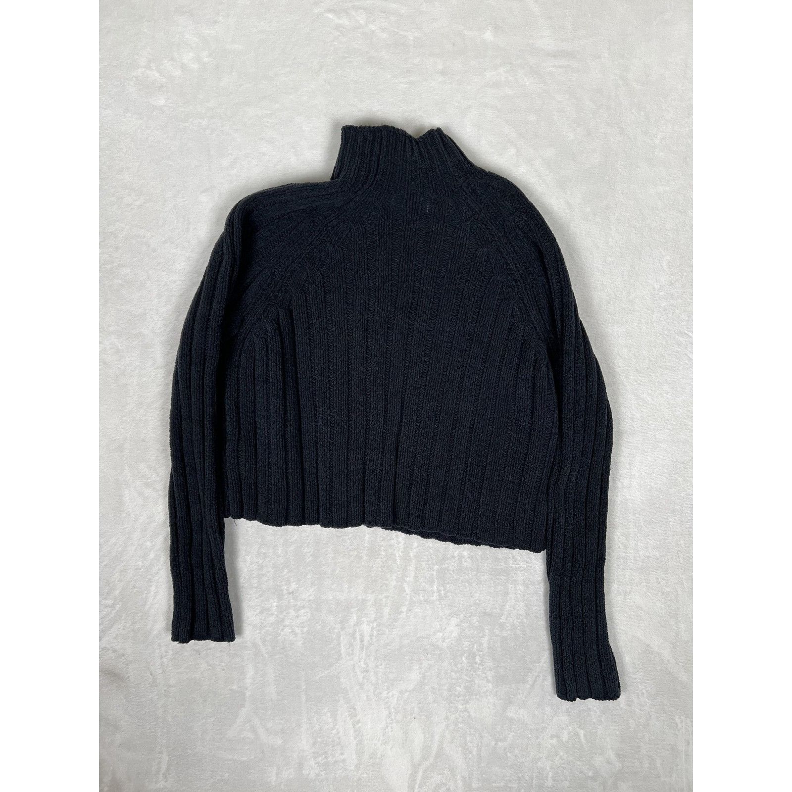 American Eagle Outfitters American Eagle Sweater Womens Small Black Ribbed Mock Neck C Size S / US 4 / IT 40 - 5 Thumbnail