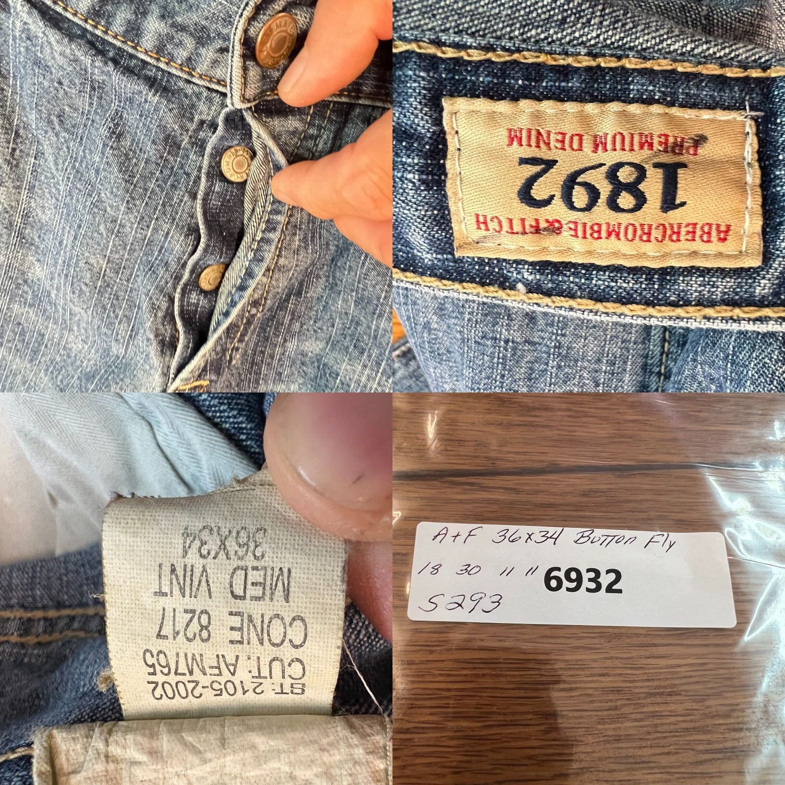 Abercrombie & Fitch Abercrombie & Fitch Womens High Rise Button Fly Blue Jeans Size 36X34 Shirt? Size 25" / US 0 / IT 36 - 8 Thumbnail
