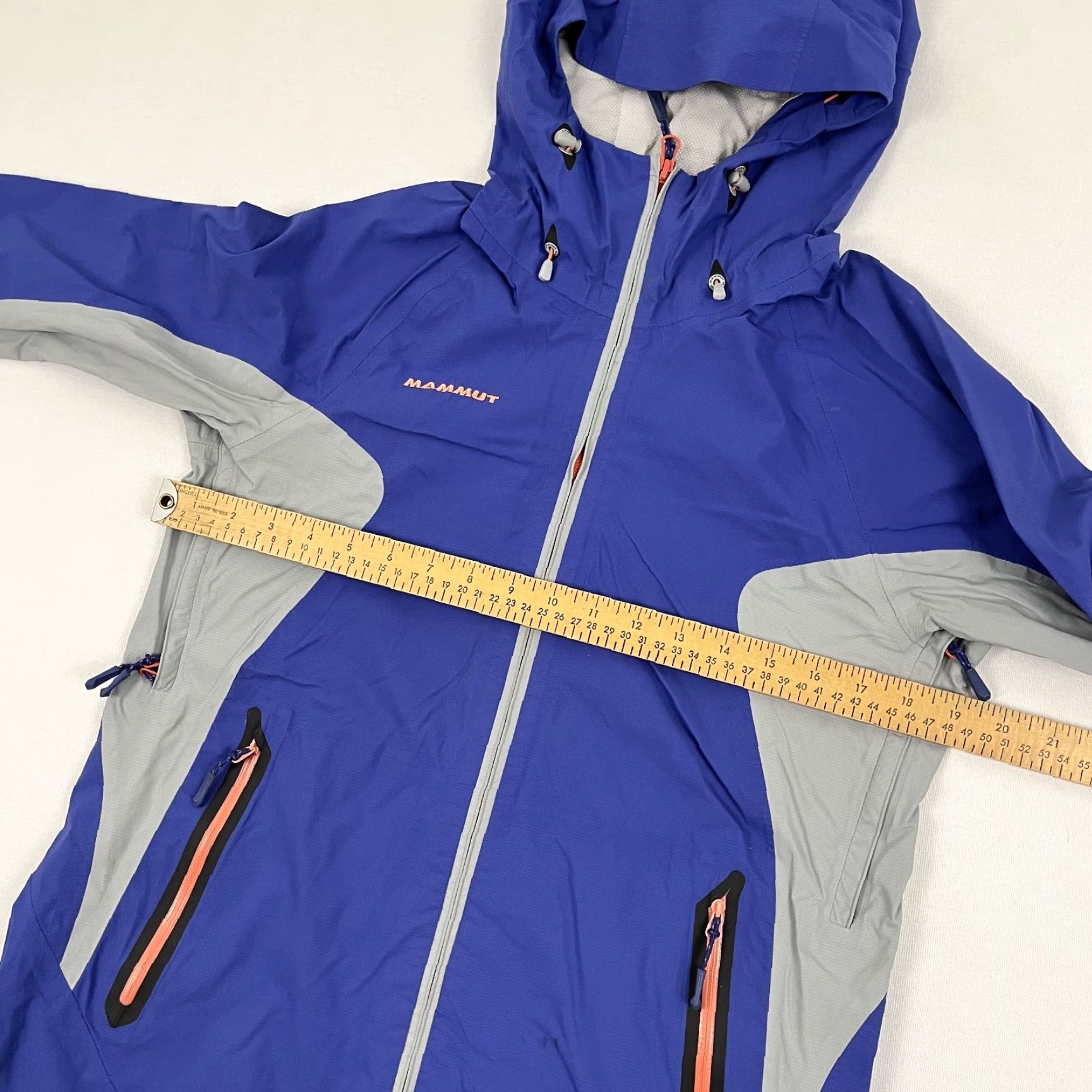 Mammut Mammut Jacket Womens Medium Blue Drytech Premium Rain Shell Coat Hiking Hooded Jacket Size M / US 6-8 / IT 42-44 - 7 Thumbnail