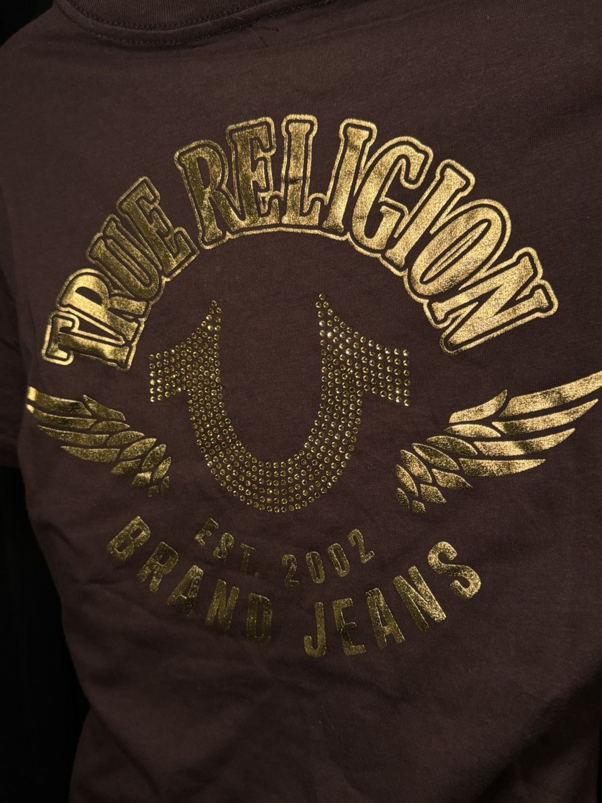 True Religion True Religion Java Crystal HS Wing Crew Tee Size M Size M / US 6-8 / IT 42-44 - 7 Thumbnail