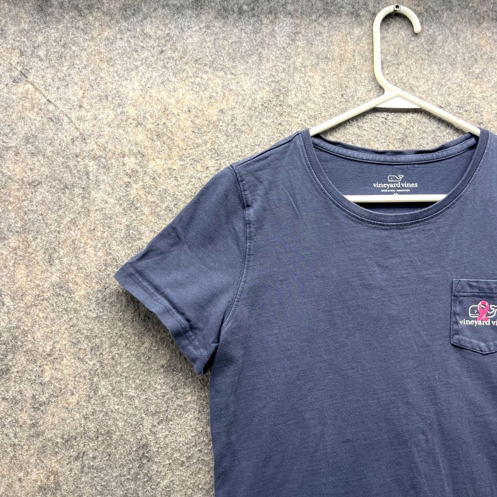 Vineyard Vines Vineyard Vines Womens Medium Pocket Blue Navy Casual Tee Crewneck Whale Shirt Size M / US 6-8 / IT 42-44 - 3 Thumbnail