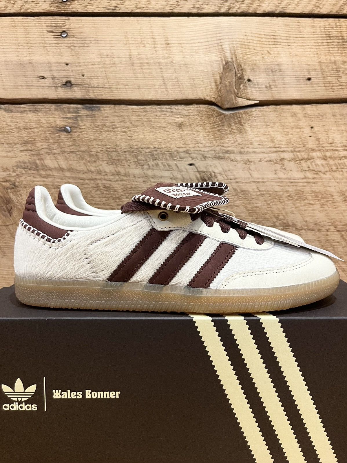 Adidas × Wales Bonner adidas x Wales Bonner Samba Pony Cream White Gum IE0586 Size US 8.5 / EU 41-42 - 1 Thumbnail