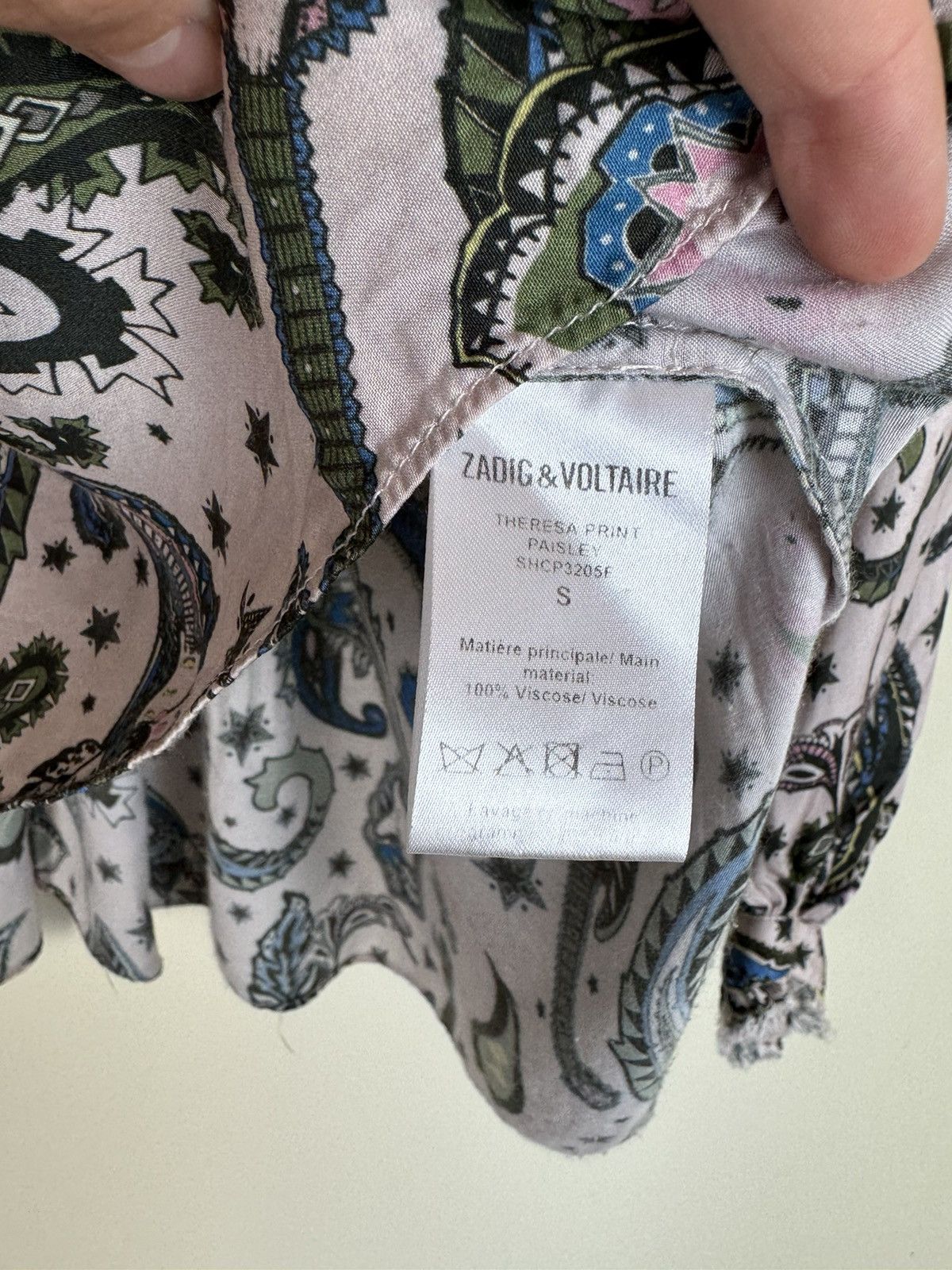Zadig & Voltaire Zadig Voltaire voluminous balloon sleeve blouse paisley Etro Size S / US 4 / IT 40 - 11 Thumbnail