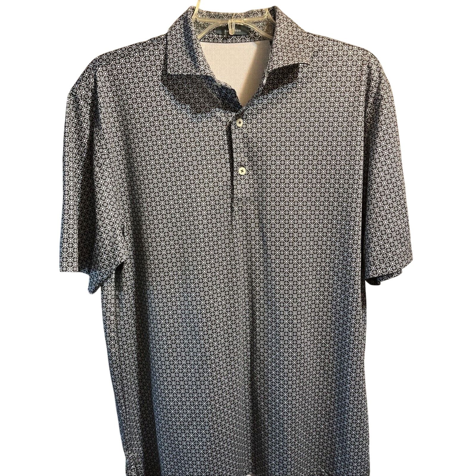 Other Turtleson Polo Shirt Men’s M Blue Geometric Golf Polyester Size US M / EU 48-50 / 2 - 1 Thumbnail