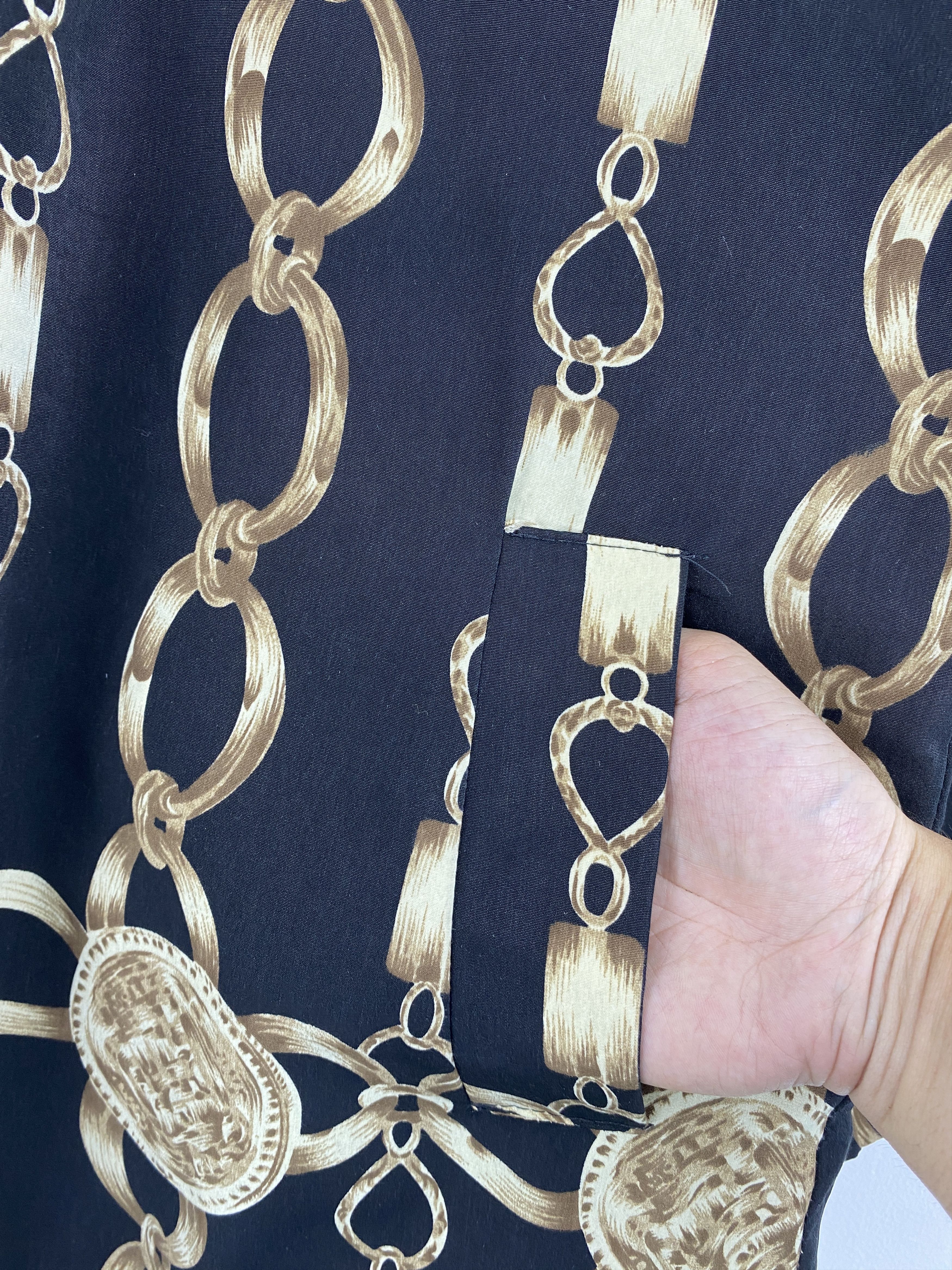 Japanese Brand Vintage Japanese Brand Gold Chain Zipper Up Jacket Size US XL / EU 56 / 4 - 11 Thumbnail