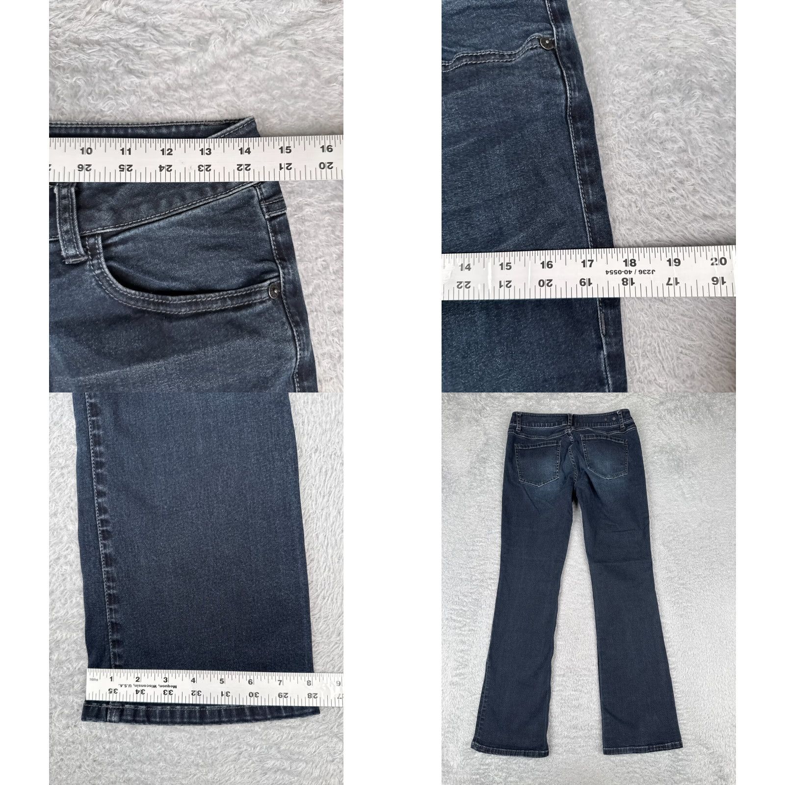 Vintage Cabi Jeans Pants Womens 6 Blue Denim Med Wash Bootcut Flare Cotton 28x30 Size 28" / US 6 / IT 42 - 9 Thumbnail