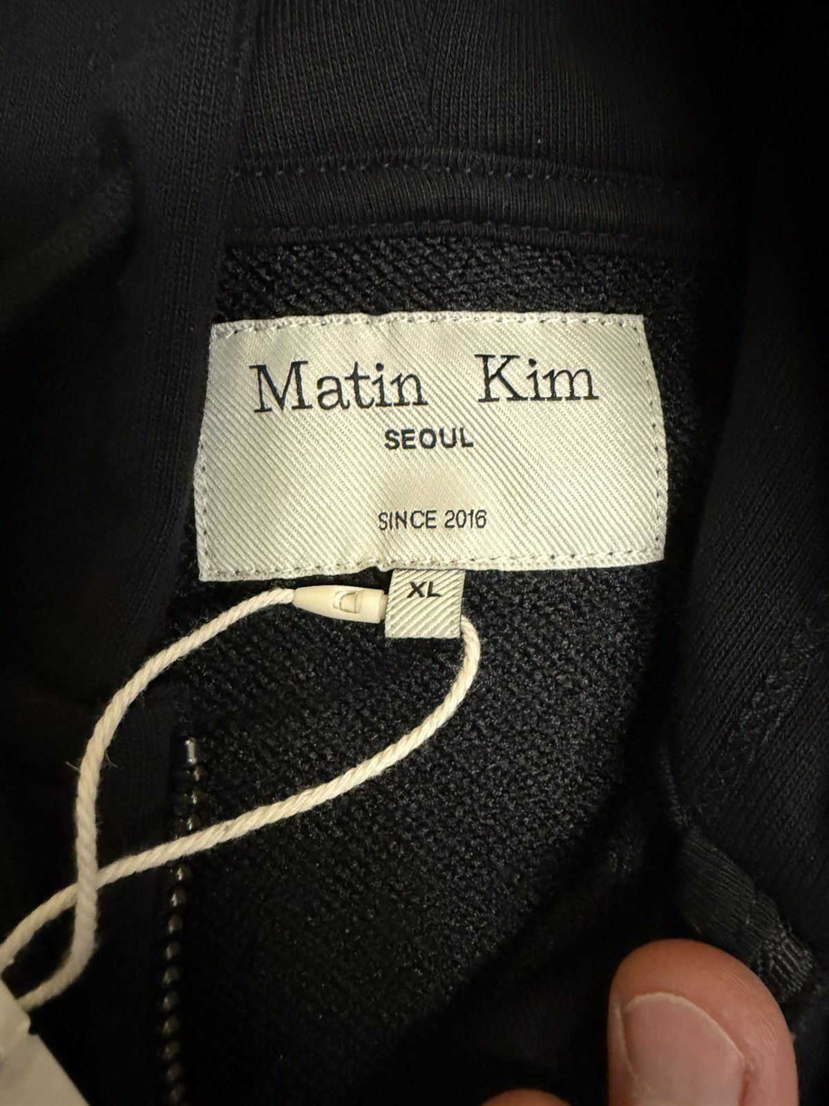 Matin Kim MATIN KIM “ROUGH @UNDERCAMP” Zip Hoodie – Black Size US XL / EU 56 / 4 - 21 Thumbnail