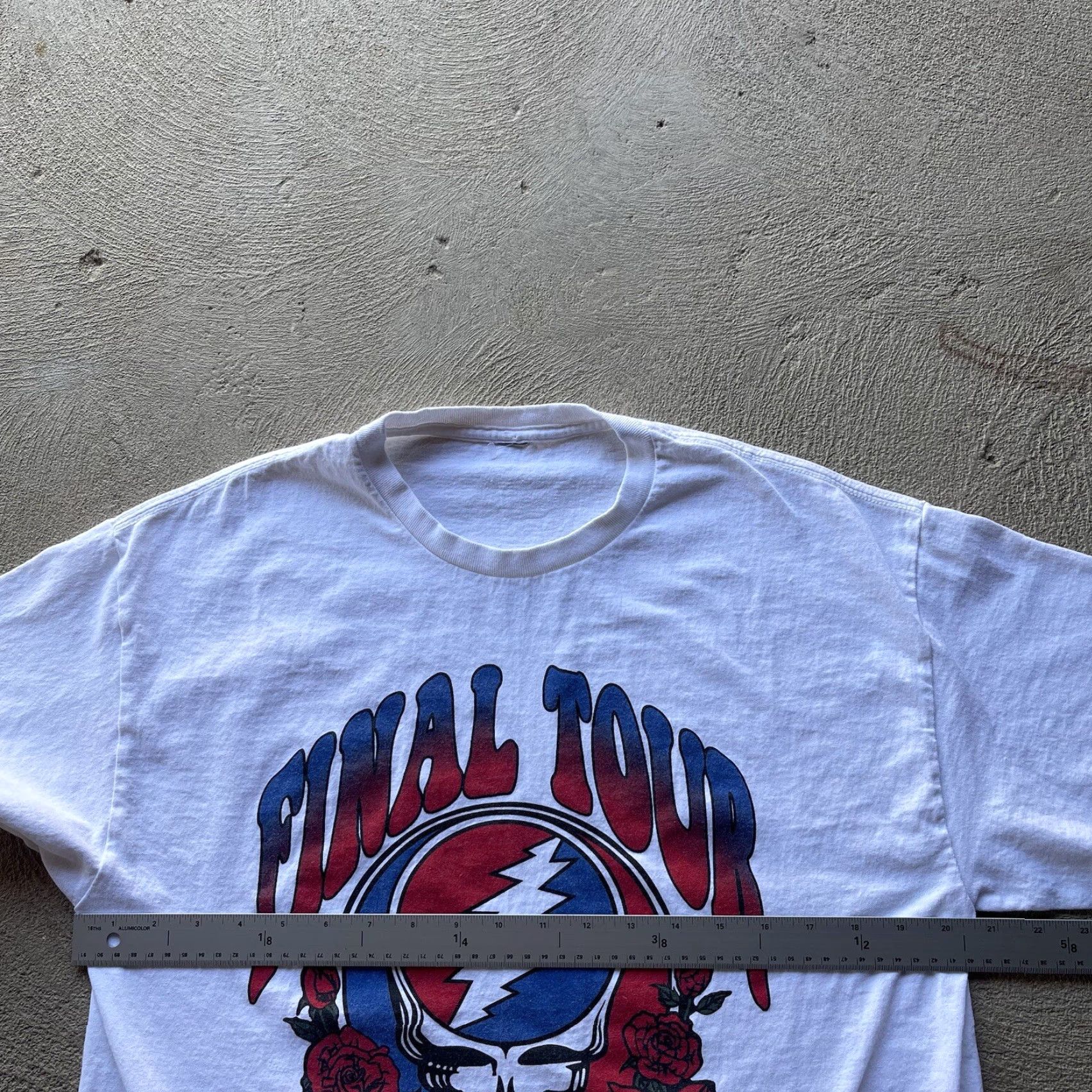 Vintage Grateful Dead Shirt Mens Medium White Band Music Final Tour Steal Your Face 2023 Size US M / EU 48-50 / 2 - 5 Thumbnail