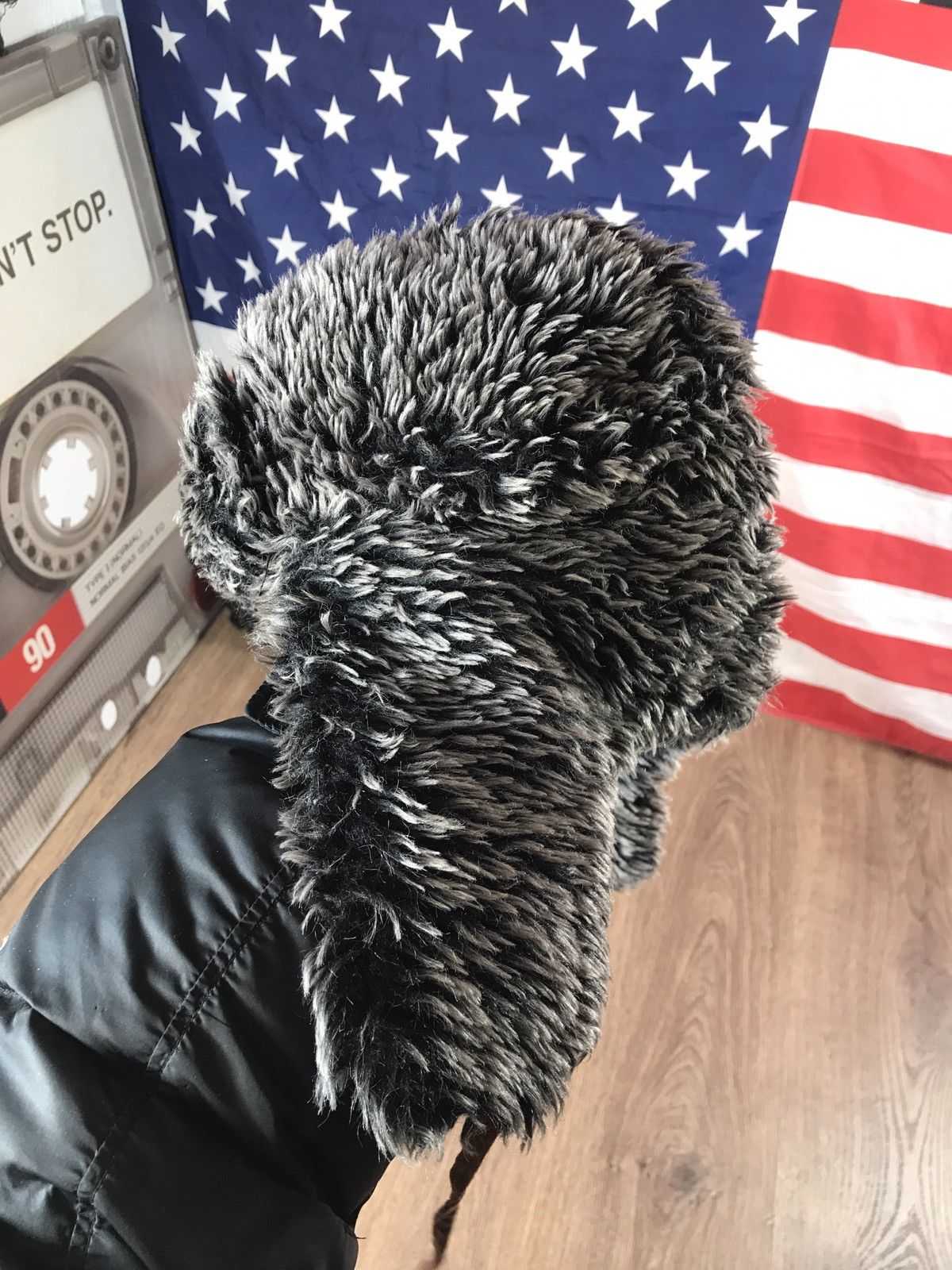 Japanese Brand × Vintage Vintage Y2K Fuzzy Mohair Ushanka Drill Hat Size ONE SIZE - 4 Thumbnail