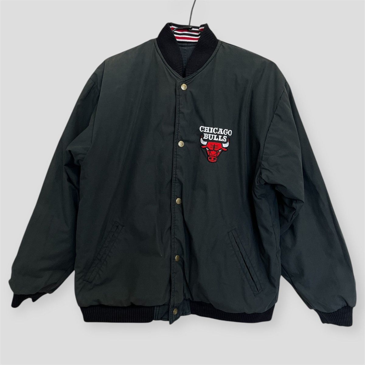 Starter Vintage 90s Chicago Bulls x Starter Reversible Bomber Jacket Size US L / EU 52-54 / 3 - 7 Thumbnail