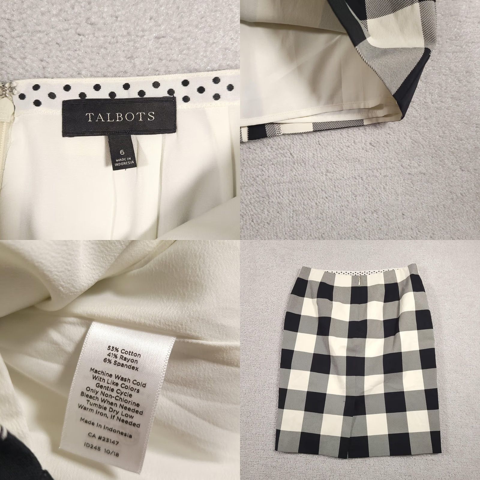 Talbots Talbots Skirt Womens 6 Plaid Checkered Pencil Career Work Blend Classic Office W Womens 6 Plaid Checkered Pencil Career Work Blend Classic Office W Size 28" / US 6 / IT 42 - 8 Thumbnail