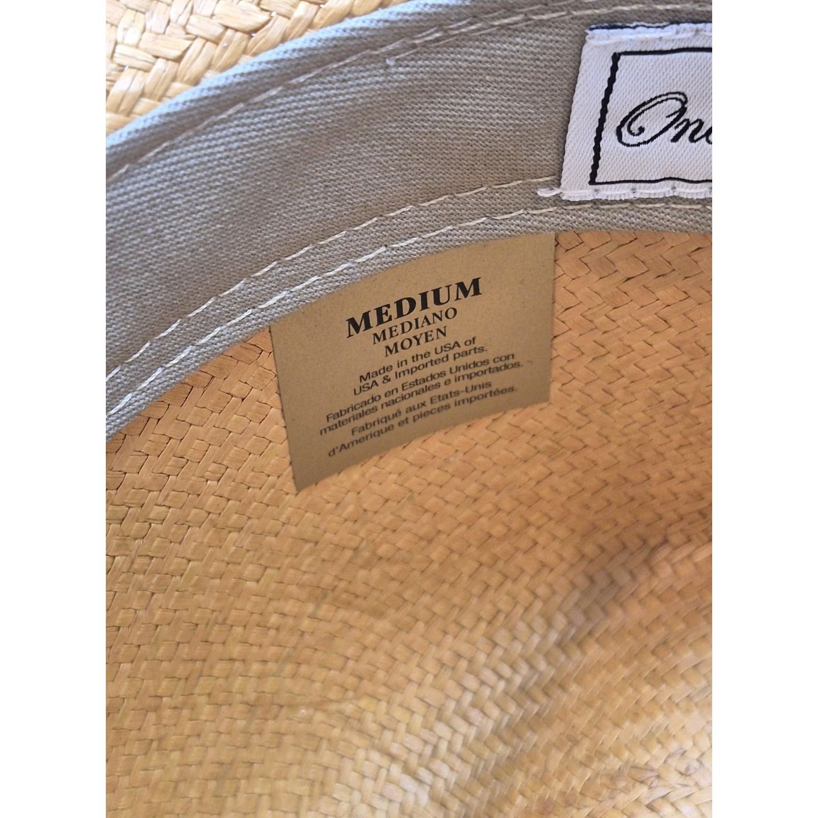 Vintage Genuine Panama Hat Fedora Men's M Beige Straw Lightweight Breathable Casual Summer Size ONE SIZE - 7 Thumbnail