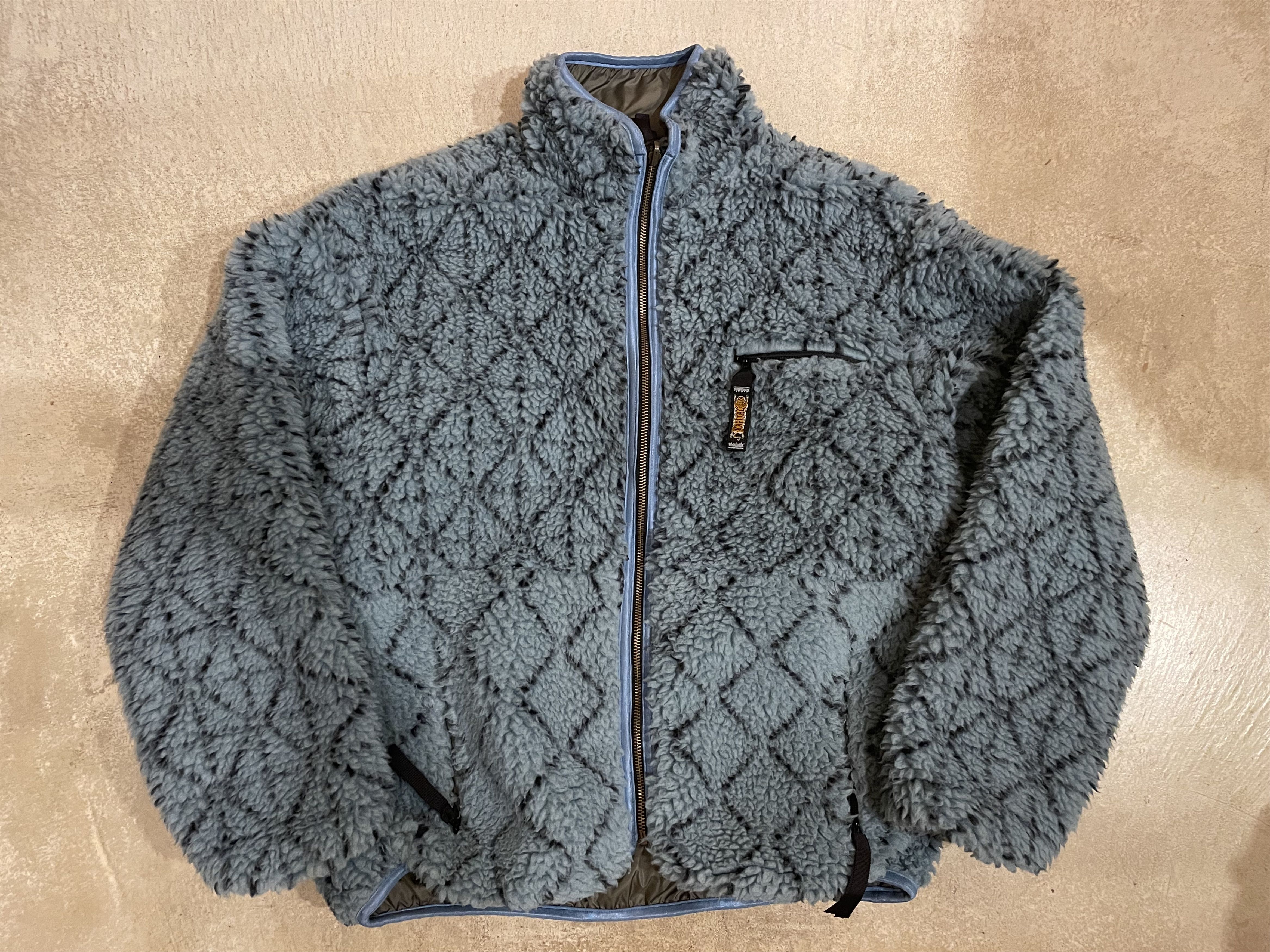 Kapital × Kapital Kountry KAPITAL Dogi Sashiko Boa Fleece Reversible Jacket Size US XL / EU 56 / 4 - 1 Thumbnail
