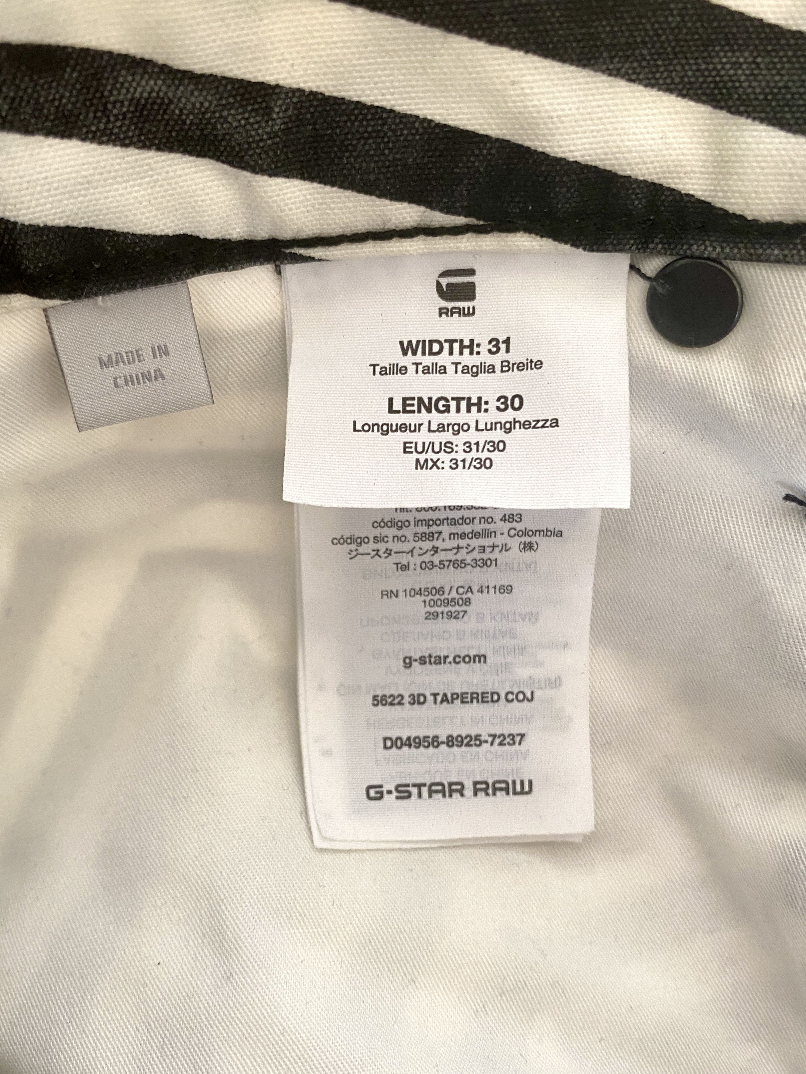 G-Star G-Star RAW 5622 3D Tapered Size US 31 - 7 Thumbnail
