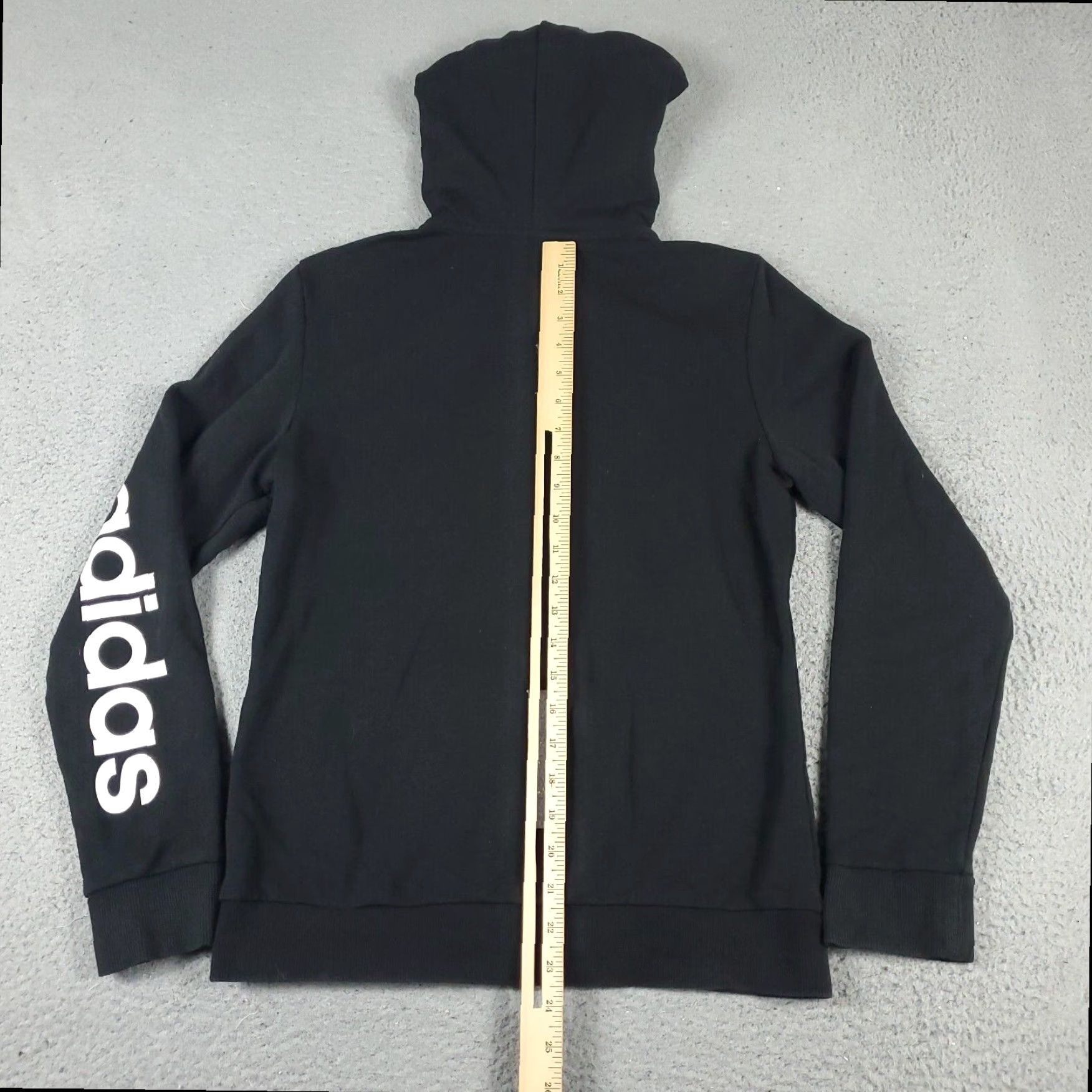 Adidas Adidas Full Zip Hoodie Sweater Womens Small Black Cotton Blend Regular Fit Size S / US 4 / IT 40 - 6 Thumbnail