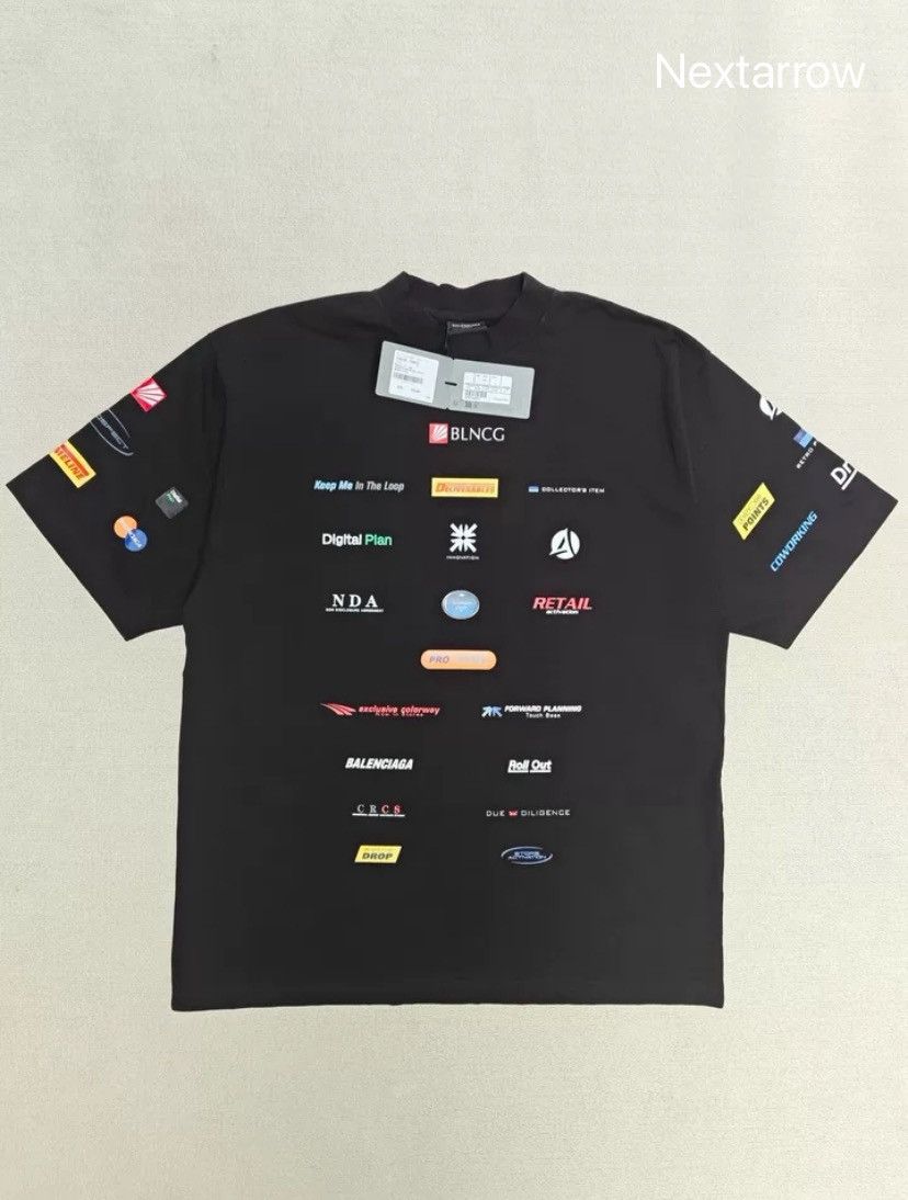 トップス 24AW BALENCIAGA T-Shirt BALENCIAGA バレンシアガ 24AW MUSIC/BFRND Series Inside-Out T