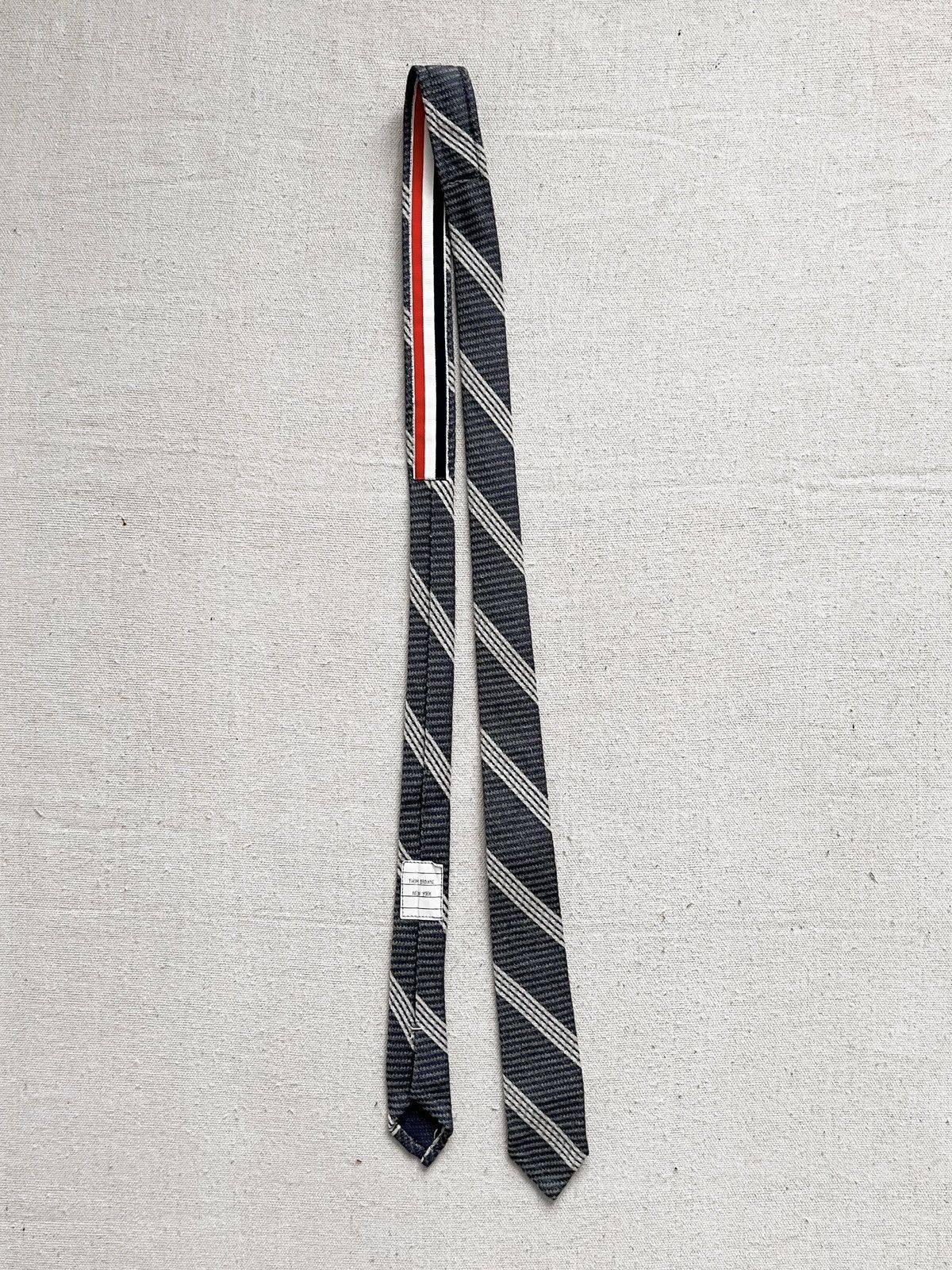 Thom Browne Thom Browne Silk/Wool Tie Size ONE SIZE - 1 Thumbnail