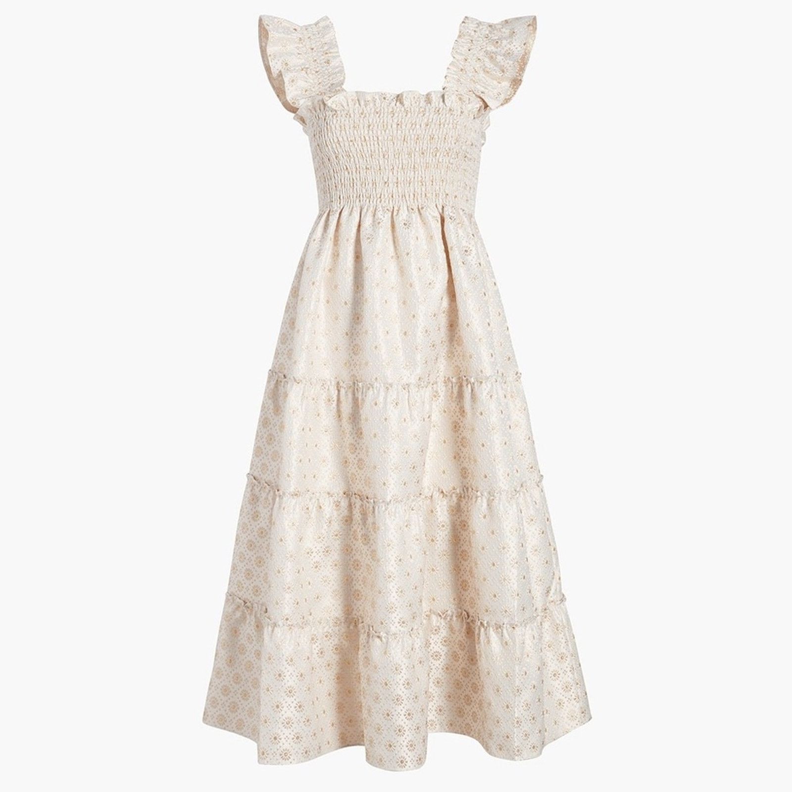 green emerald velvet dress White English Daisy Ellie Nap Dress main image 1