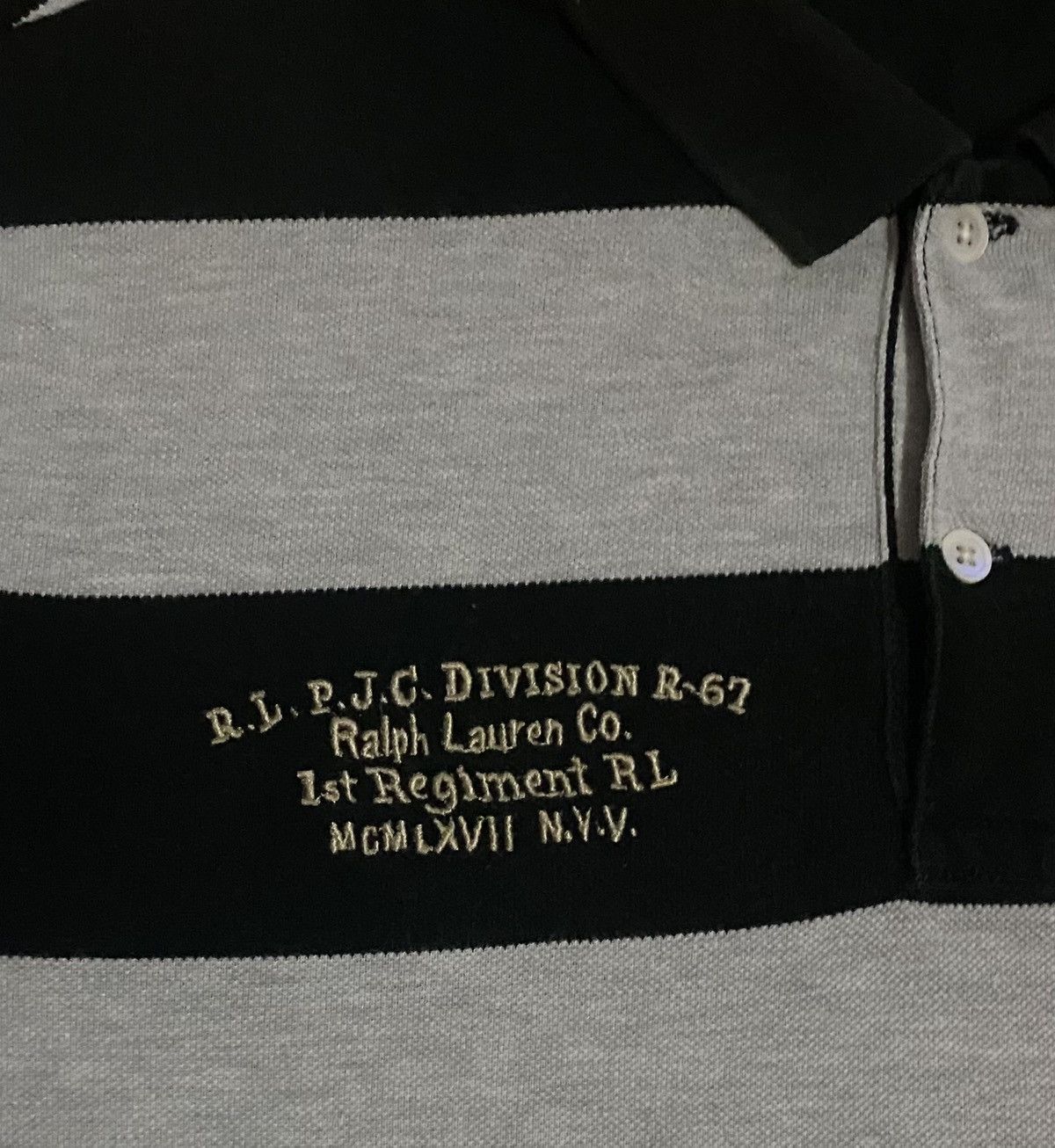 Designer × Polo Ralph Lauren × Vintage Vintage Ralph Lauren RL 67 Striped Polo Shirt Size US L / EU 52-54 / 3 - 4 Thumbnail