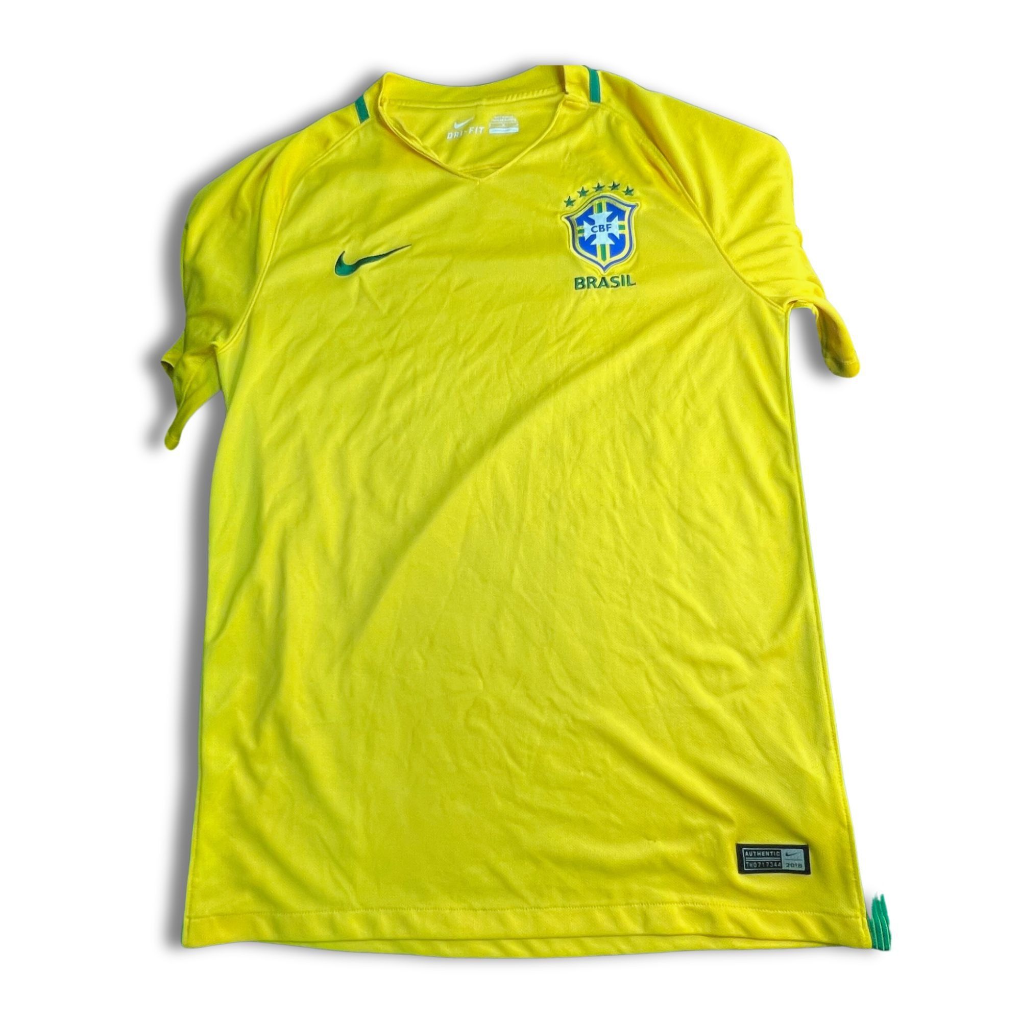 Nike Nike Brazil National Football Team Home Jersey 2016 Authenti Size US M / EU 48-50 / 2 - 2 Thumbnail