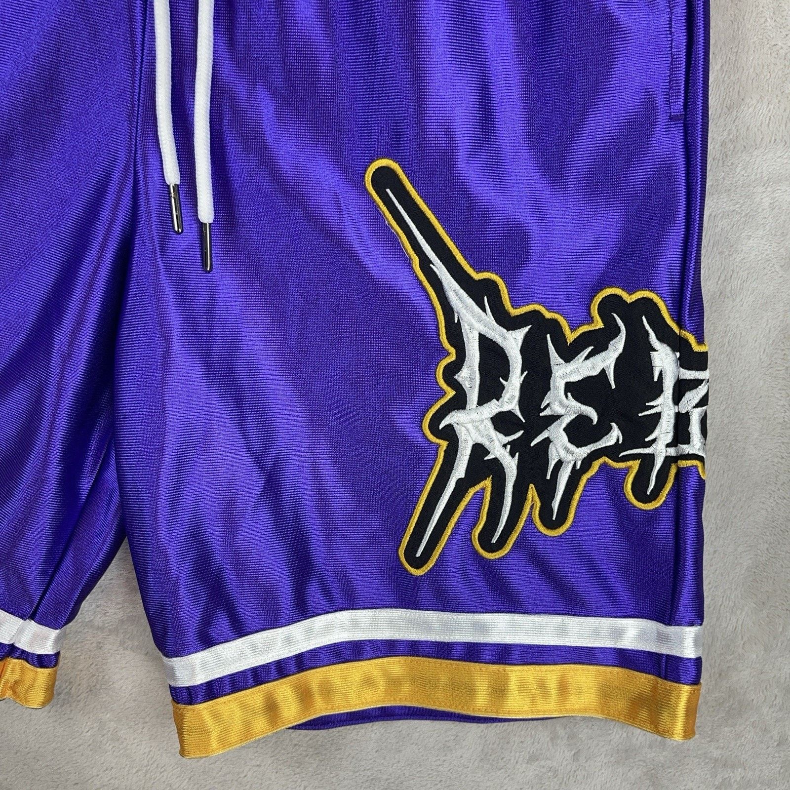 Other Rebel Vengeance Basketball Shorts Mens Small Lakers Colorway Size US 30 / EU 46 - 4 Thumbnail