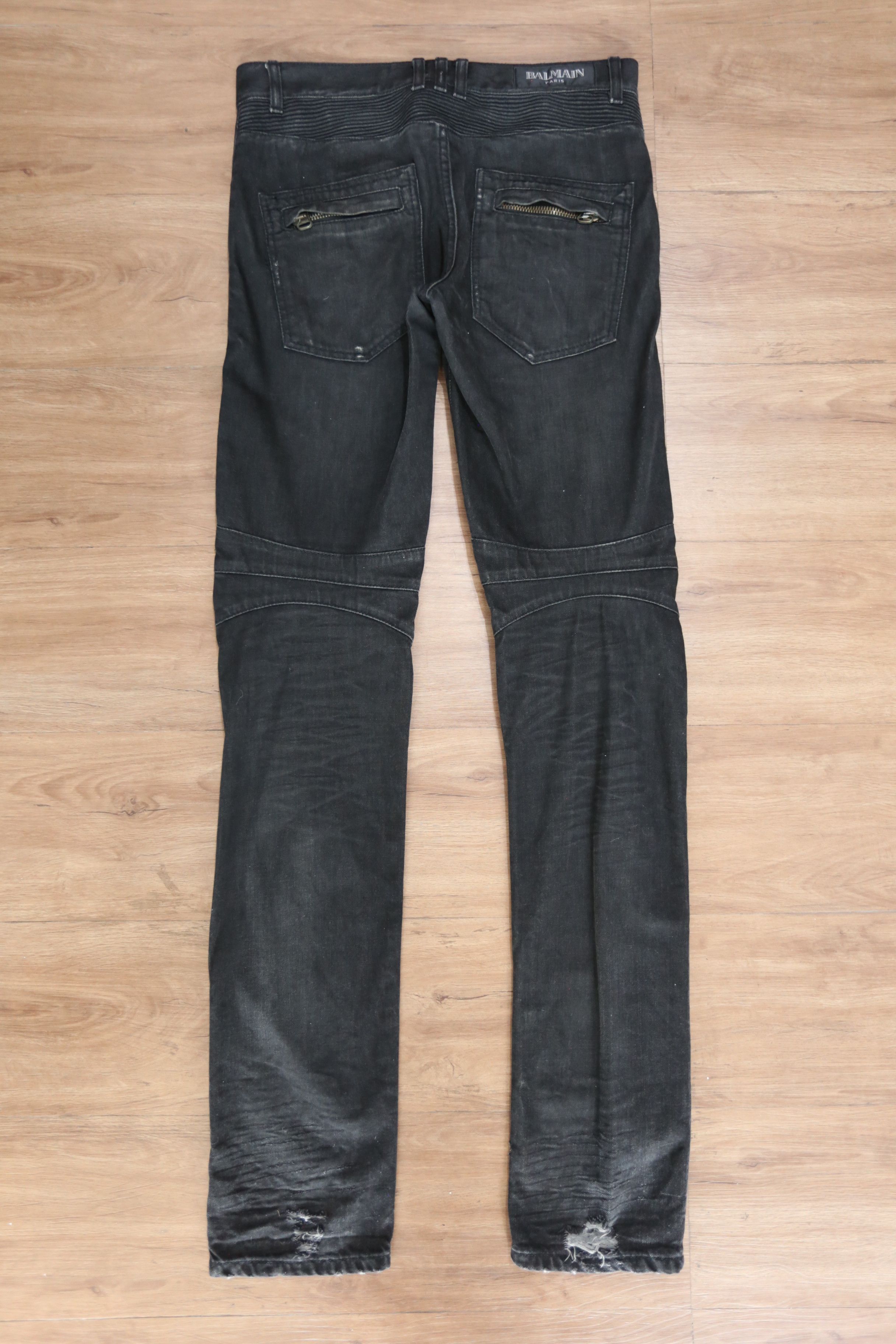 Balmain Balmain - Christophe Decarnin - F/W 10 - Biker Denim Jean Size US 30 / EU 46 - 3 Thumbnail