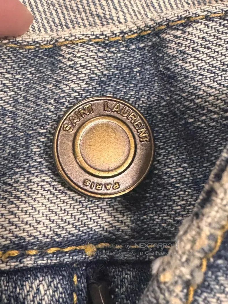 Saint Laurent Paris SAINT LAURENT D02 Light Blue Denim. Size US 29 - 4 Thumbnail