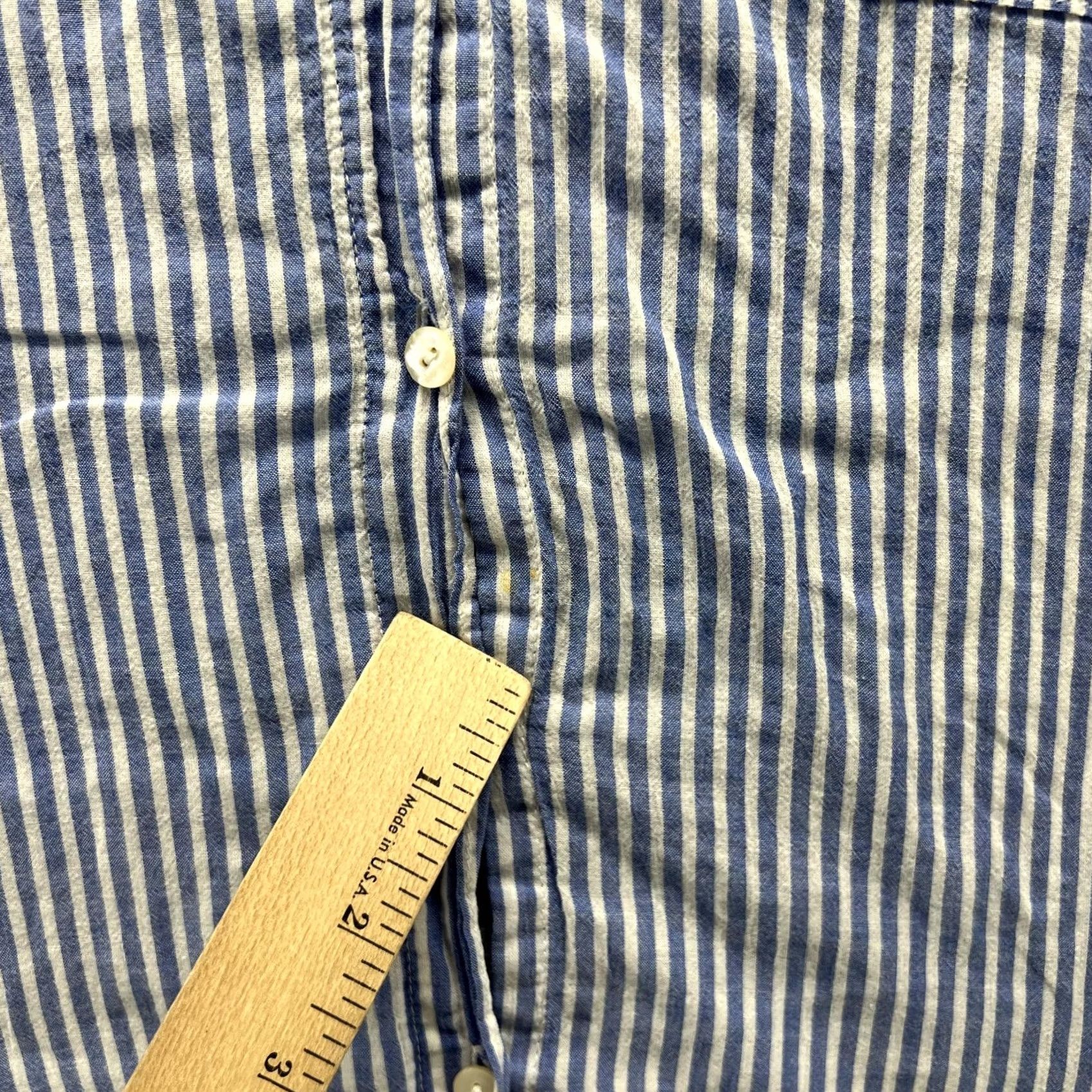 Lilly Pulitzer Lilly Pulitzer Shirt Women XS Blue Striped Cotton Button-Up Preppy Classic Casual Spring/Summer/Winter Womens Size XS / US 0-2 / IT 36-38 - 5 Thumbnail