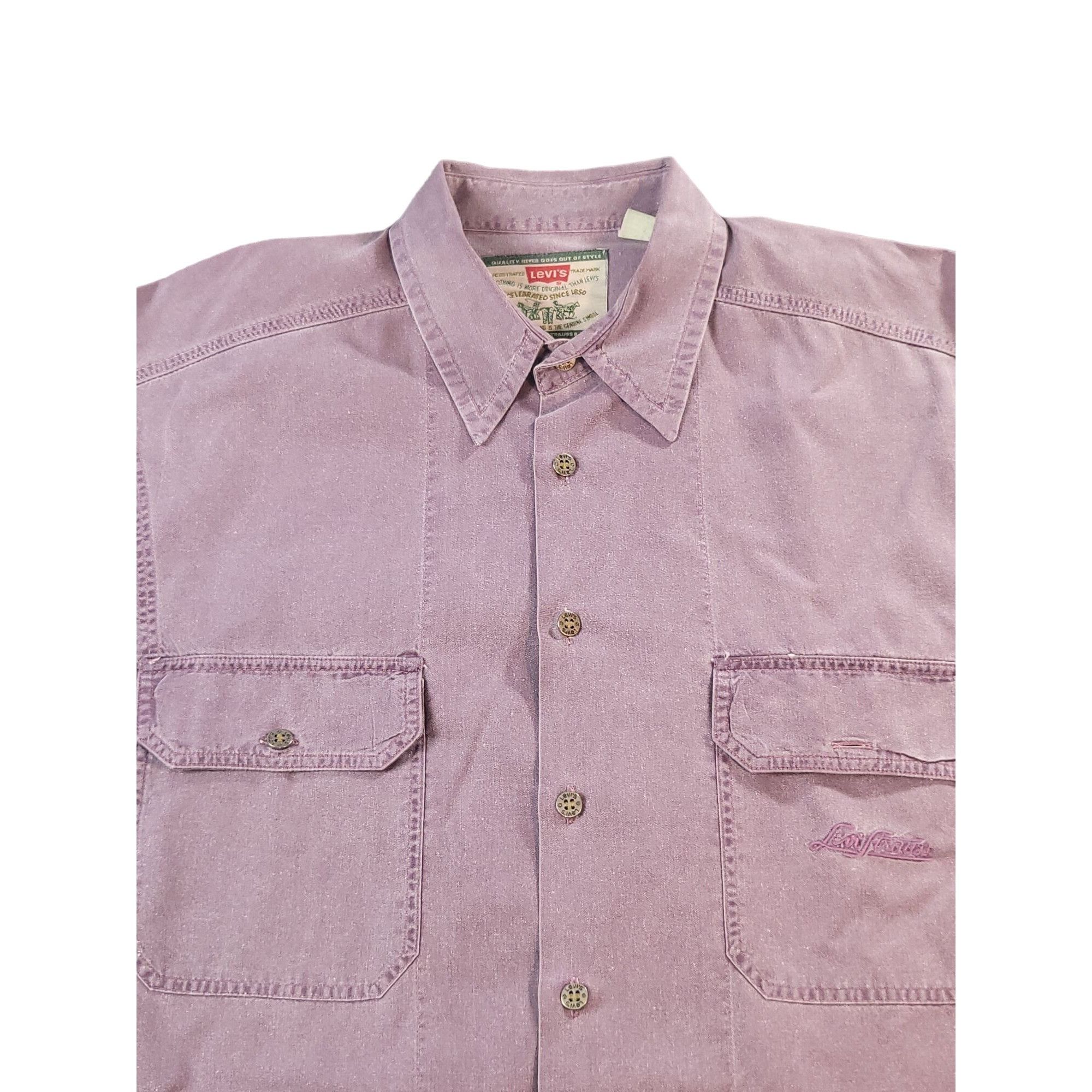 Levi's Vintage Levi's Modern Authentics Button Up Shirt Men Sz M Pu Size US M / EU 48-50 / 2 - 2 Thumbnail
