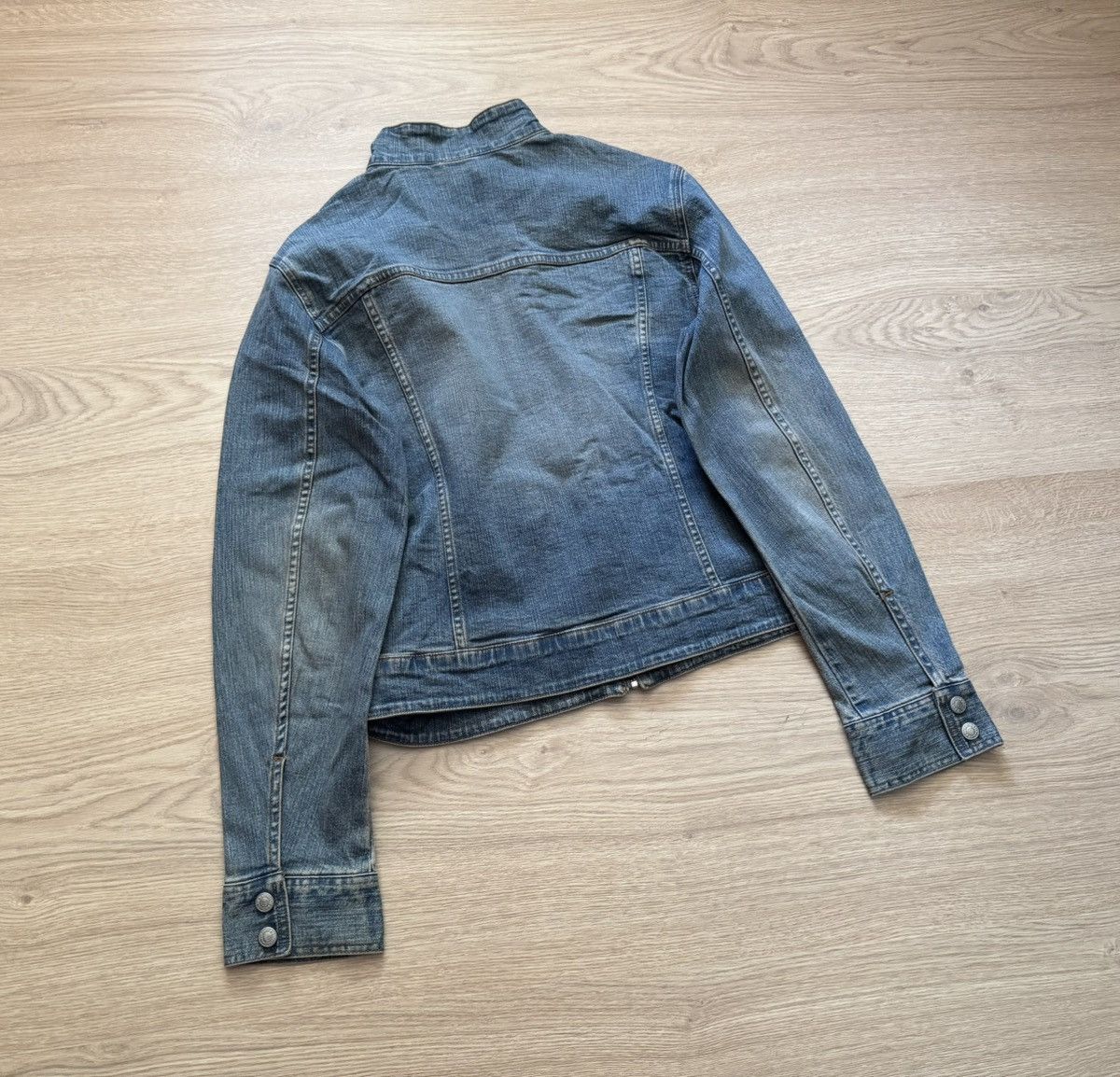 Formula 1 Vintage 00’s Women’s Moto Racing y2k Japanese Jeans Jacket Size S / US 4 / IT 40 - 6 Thumbnail