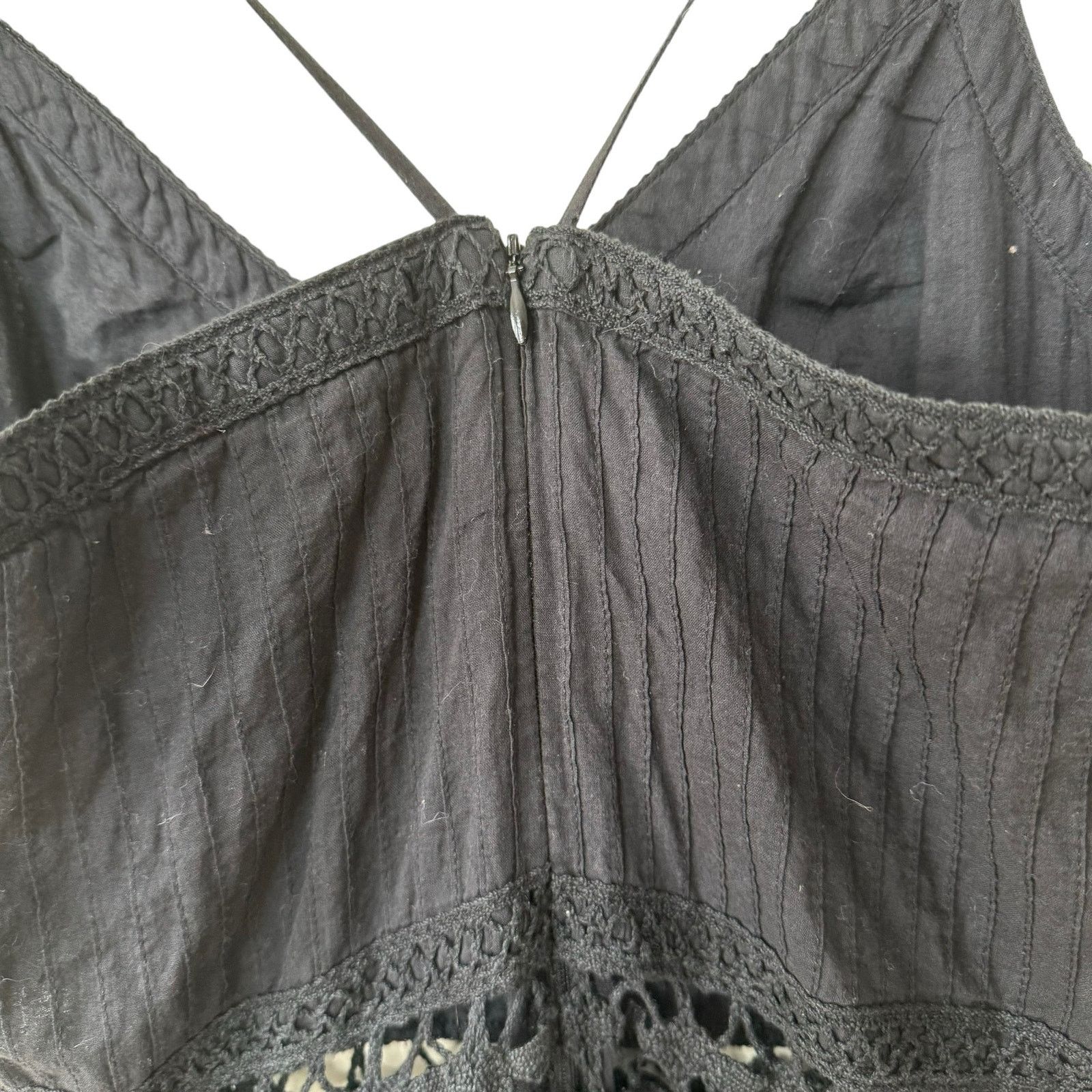 LoveShackFancy LOVESHACKFANCY Edith Crochet Lace Victorian Midi Dress Size S / US 4 / IT 40 - 9 Thumbnail
