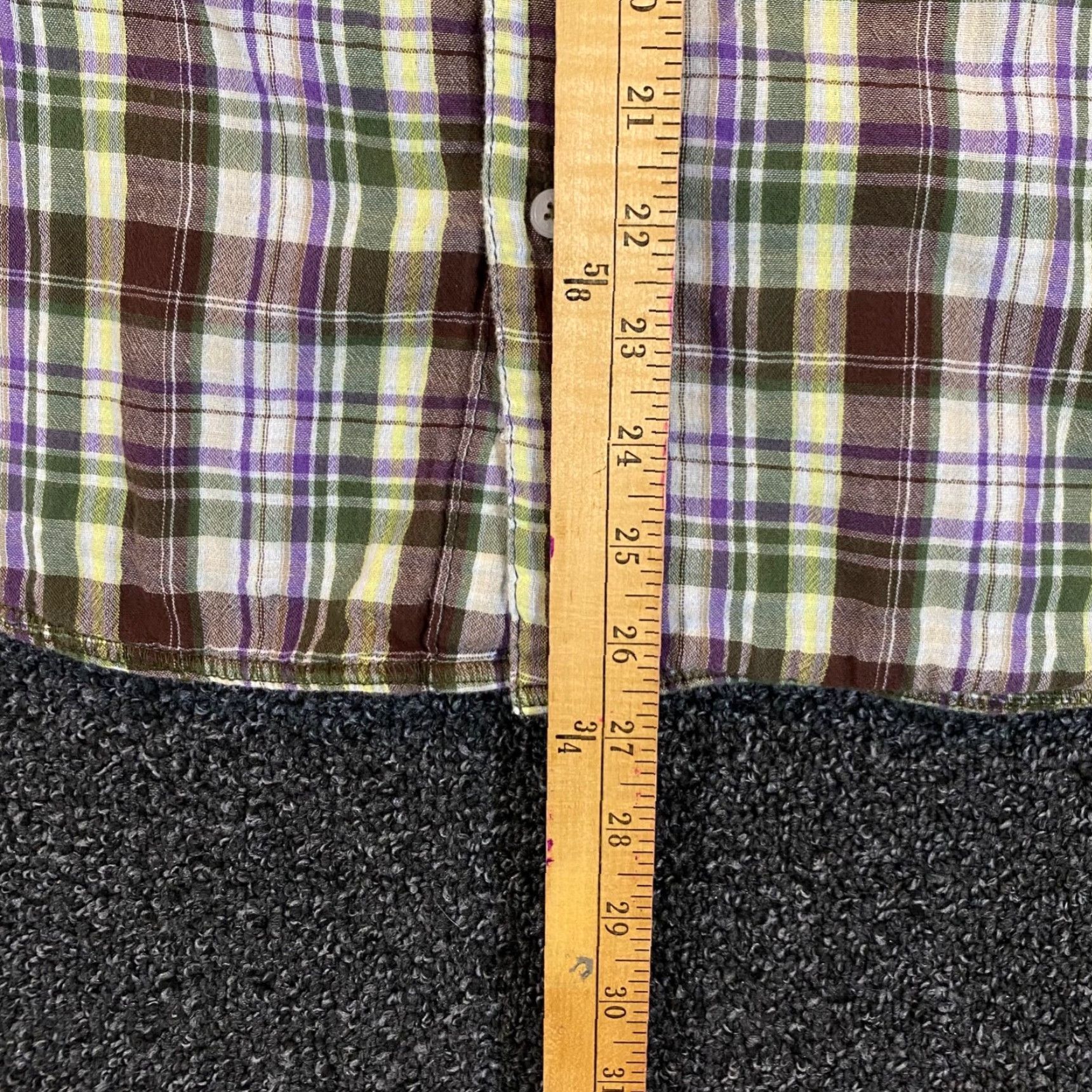 Carbon2Cobalt Carbon 2 Cobalt Shirt Mens XL Brown Green Plaid Flannel Button-Down Cotton L/S Size US XL / EU 56 / 4 - 6 Thumbnail