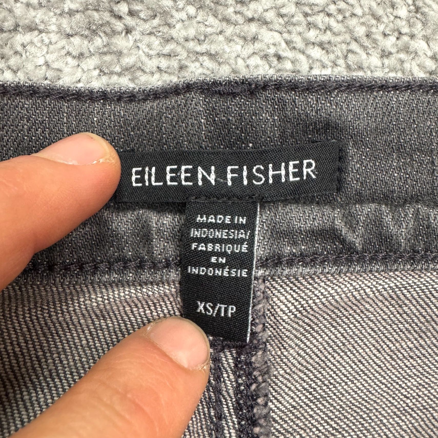 Eileen Fisher VINTAGE Eileen Fisher Slim Straight Denim Jeans Women XS Gray High Rise Stone Wash 29x29 Size 26" / US 2 / IT 38 - 5 Thumbnail