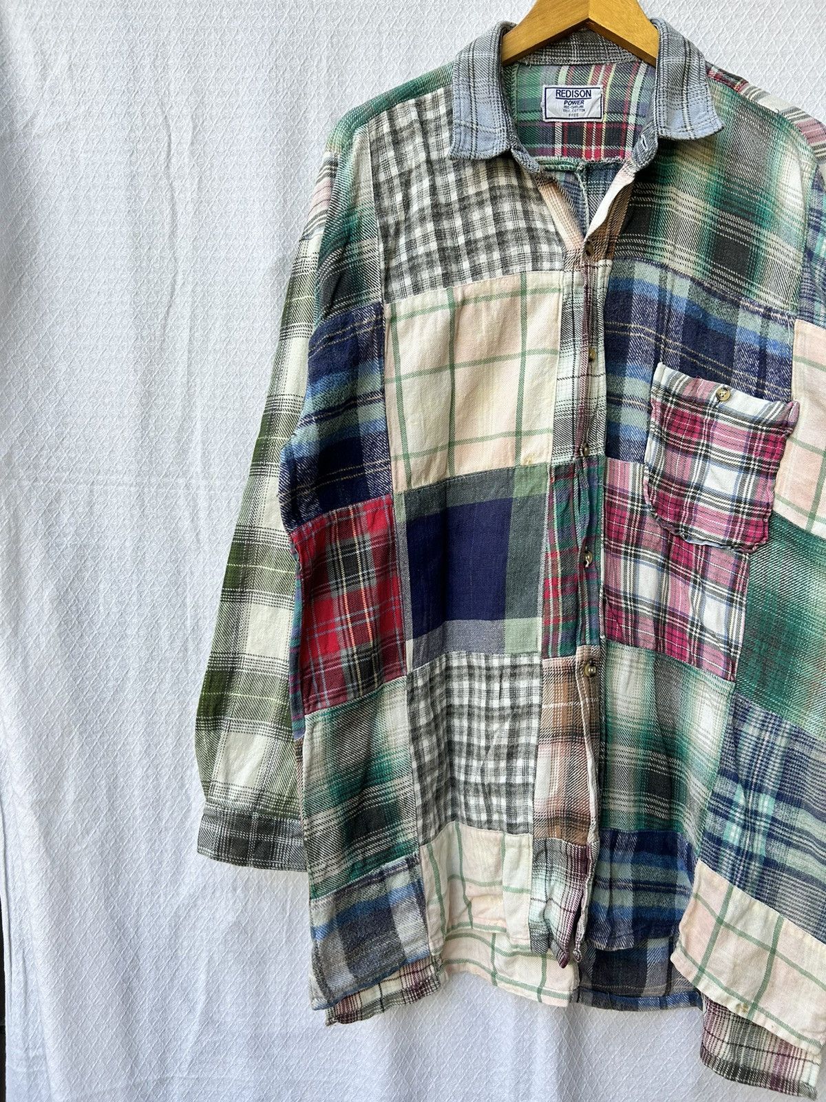 20471120 × Beauty Beast × Japanese Brand 💸BINDINGOFFER💸Redison japanese patchwork longsleeve shirt Size US XL / EU 56 / 4 - 2 Thumbnail
