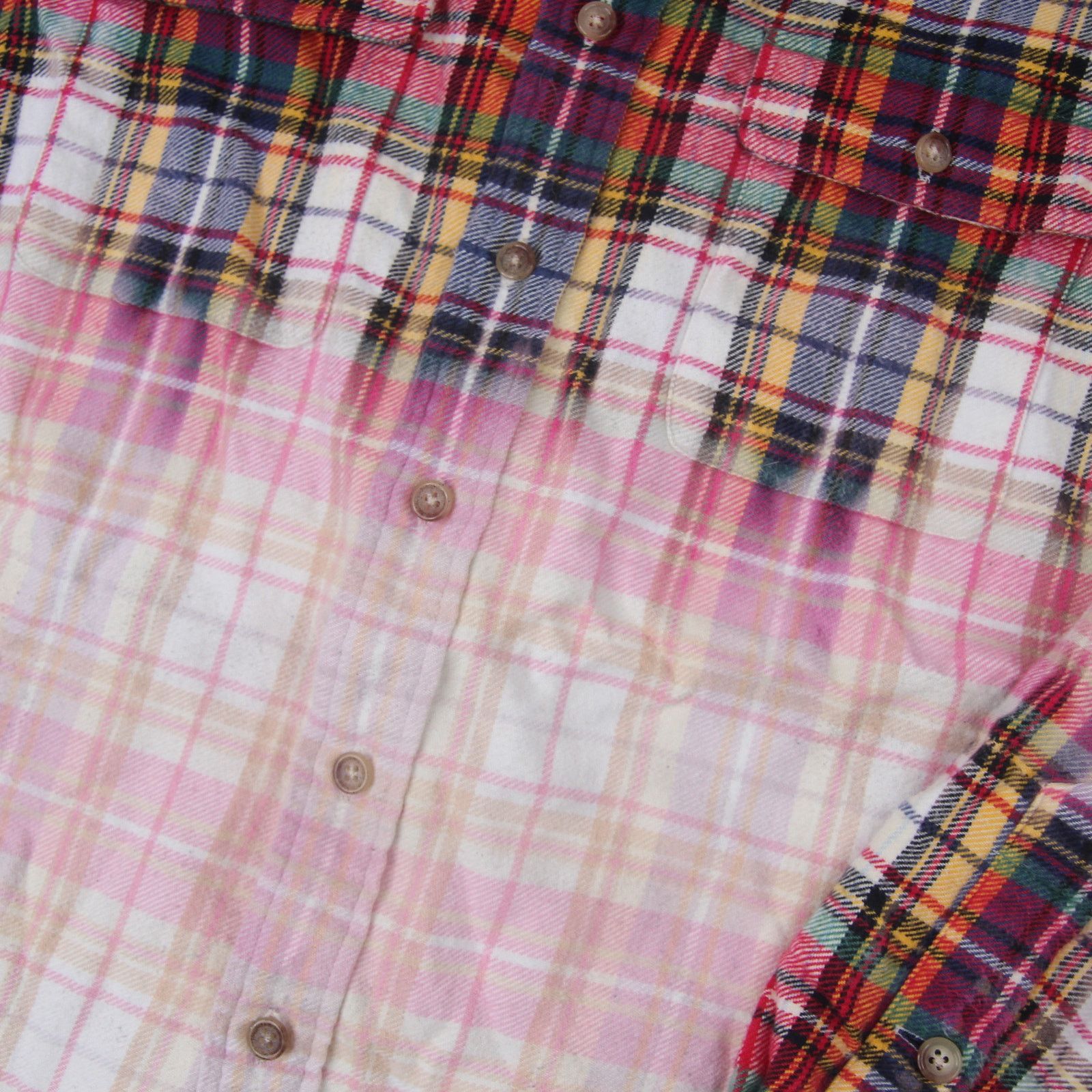 Polo Ralph Lauren × Vintage Vintage Polo Ralph Lauren Ombre Faded Plaid Flannel Shirt Size US M / EU 48-50 / 2 - 8 Thumbnail