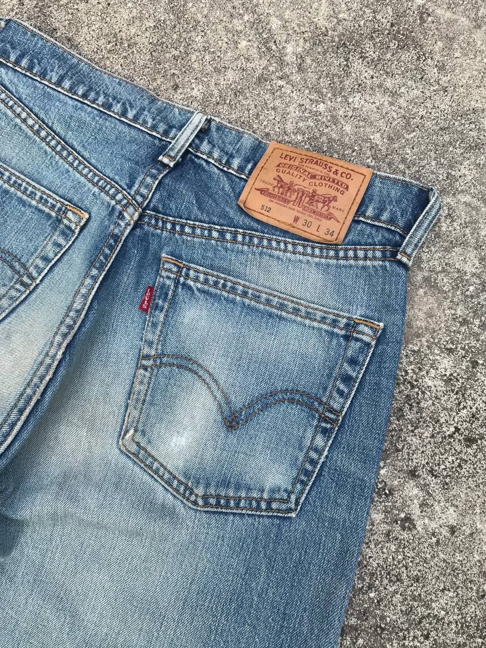 Levi's × Vintage VINTAGE LEVIS 512 LIGHTWASH DISTRESSED DIRTY W28X29 Size US 28 / EU 44 - 13 Thumbnail