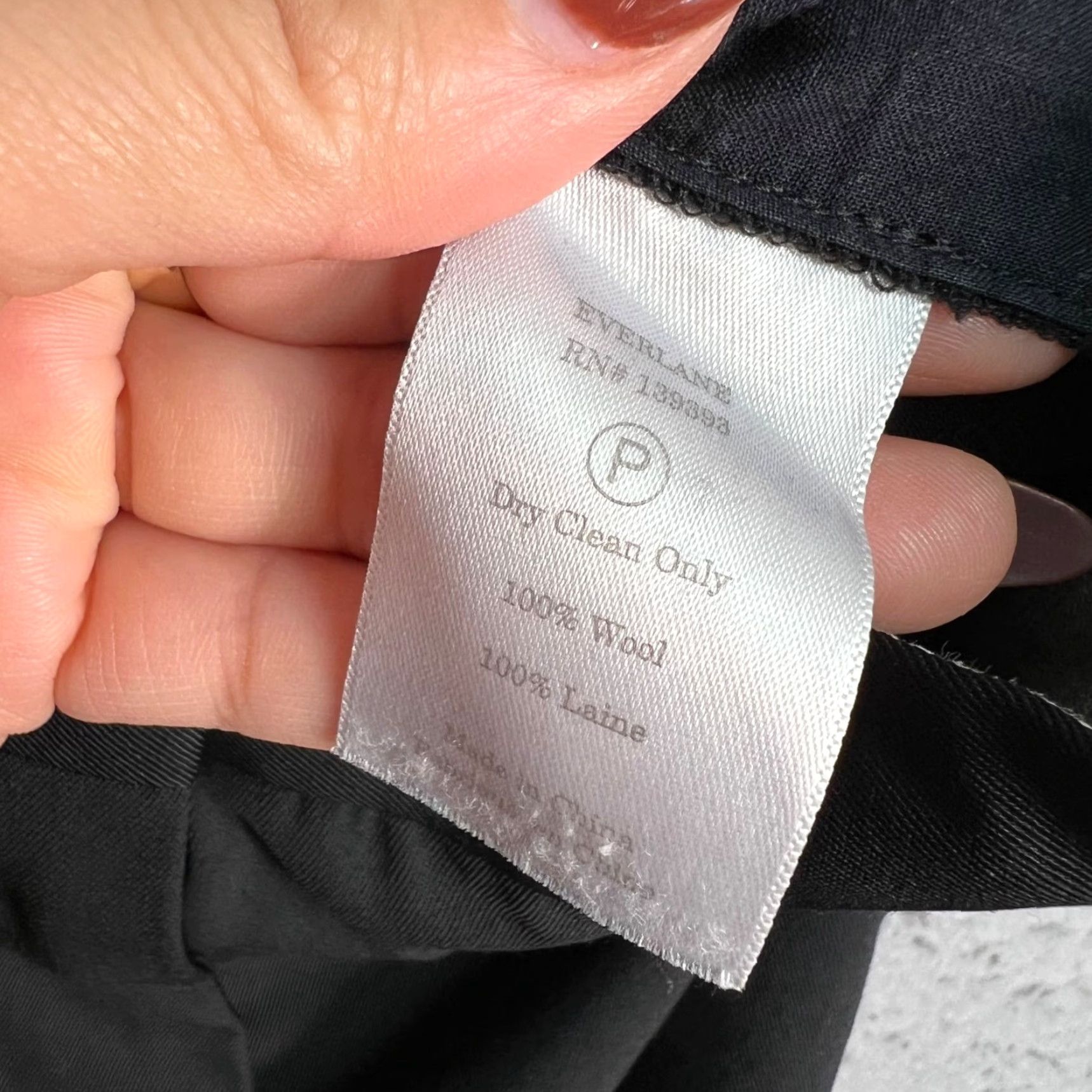 Everlane Everlane Dress Pants Women Slim Wool Black Tapered Leg Size 4 Formal Preppy Vintage N/A Size 27" / US 4 / IT 40 - 4 Thumbnail