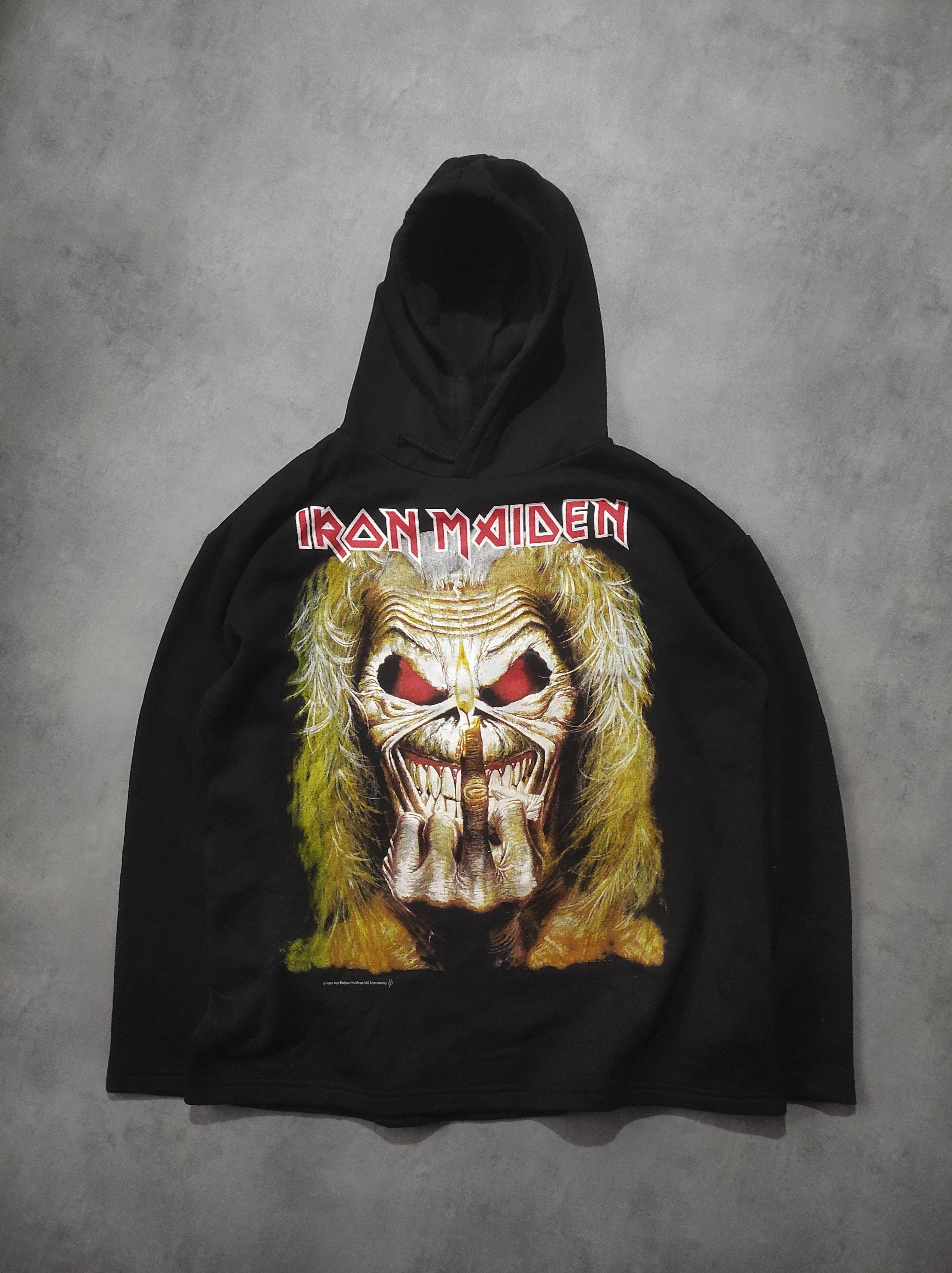 Band Tees Vintage Iron Maiden 1997 Middle Finger Logo Hoodie Size US L / EU 52-54 / 3 - 1 Thumbnail